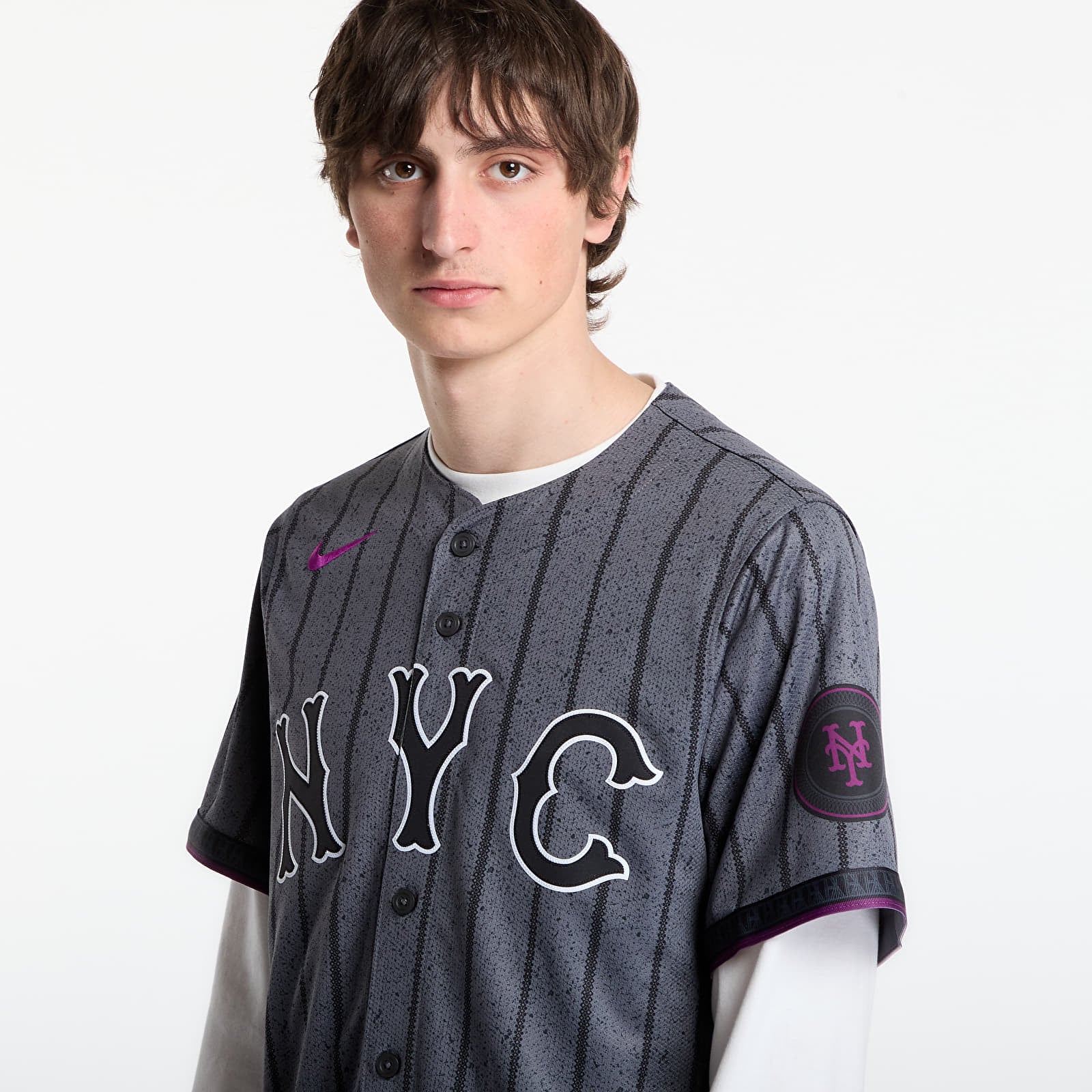 Herenshirts Nike MLB Limited Jersey City Connect Iron Grey