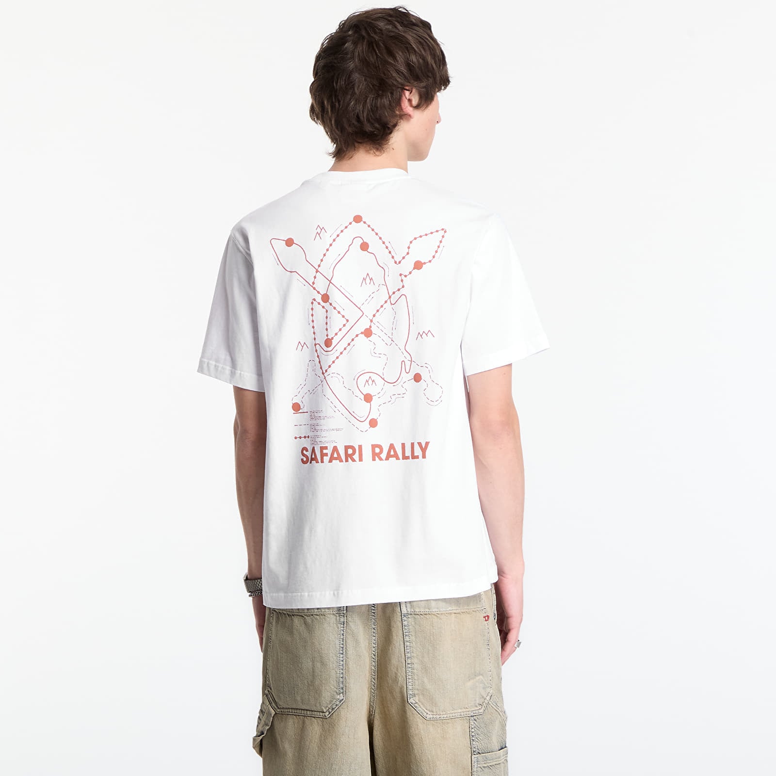 Men's T-shirts Daily Paper Safari Rally Ss T-Shirt White