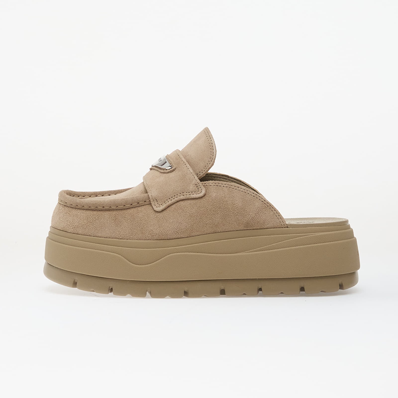 Women's sneakers and shoes Air Jordan Mule Khaki/ Metallic Silver