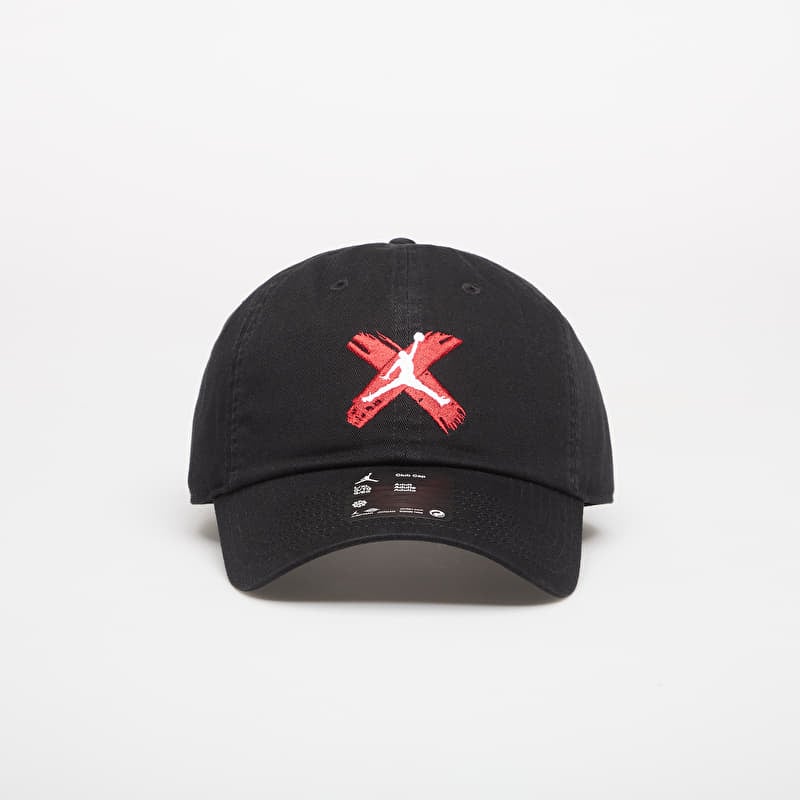 Čiapka Jordan Club Unstructured Curved-Bill Hat Black/ White