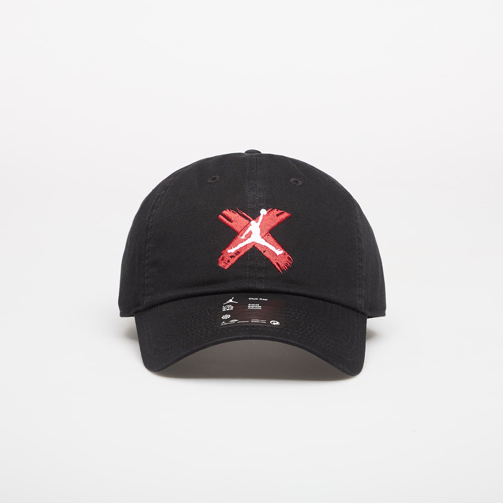 Kasketter til mænd Jordan Club Unstructured Curved-Bill Hat Black/ White