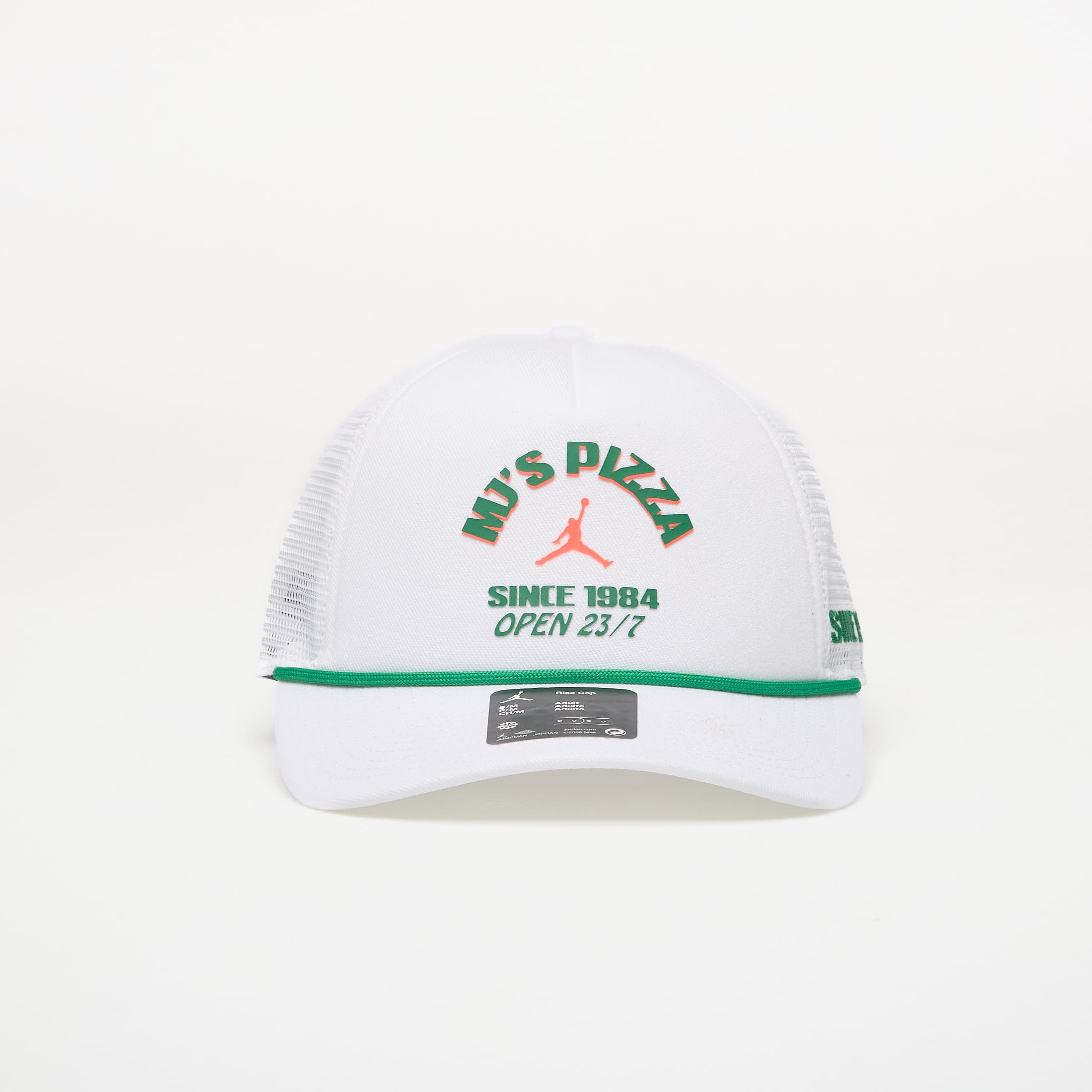 Tappo Jordan Rise Structured Trucker Cap White/ Court Green/ Infrared 23 S/M