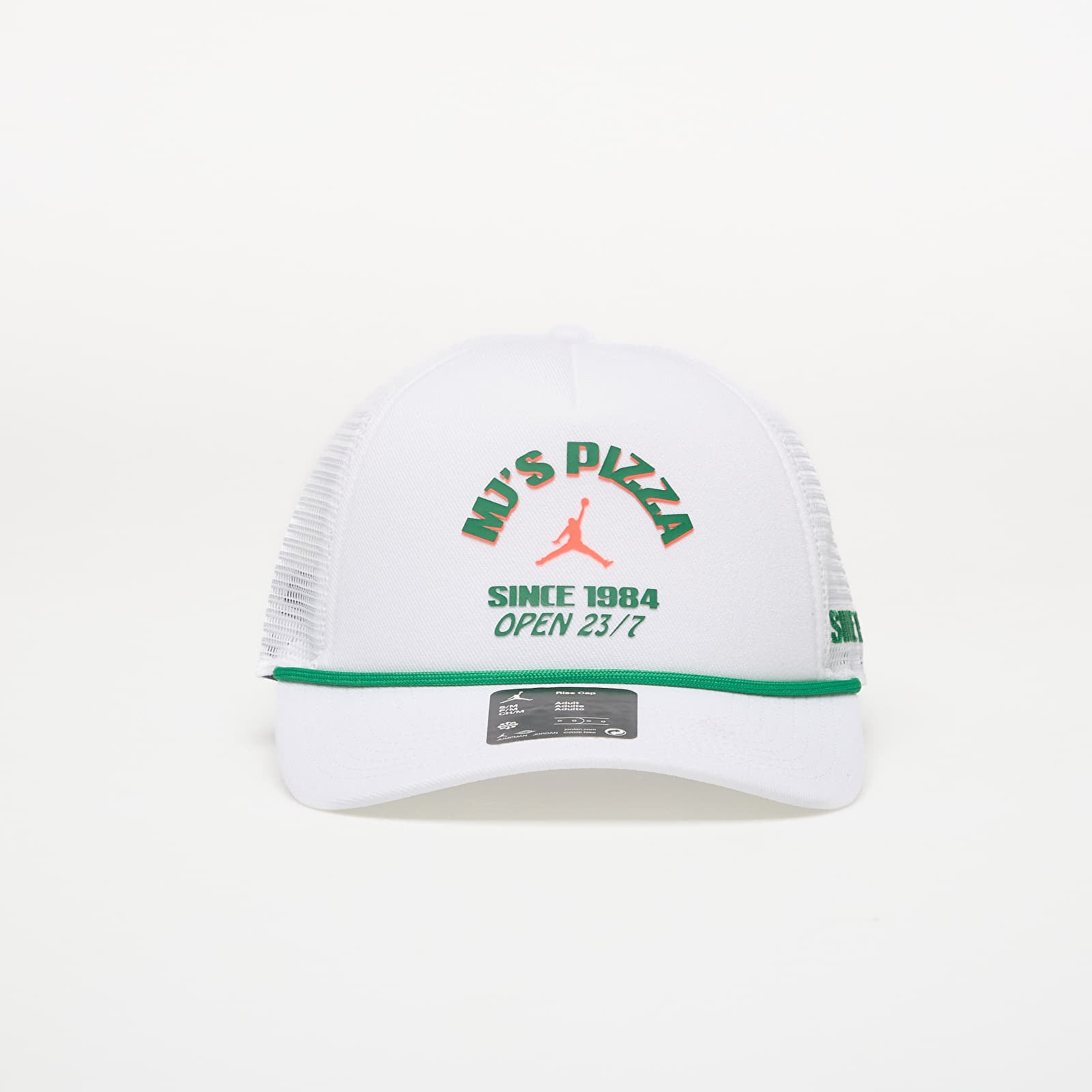 Kasketter til mænd Jordan Rise Structured Trucker Cap White/ Court Green/ Infrared 23