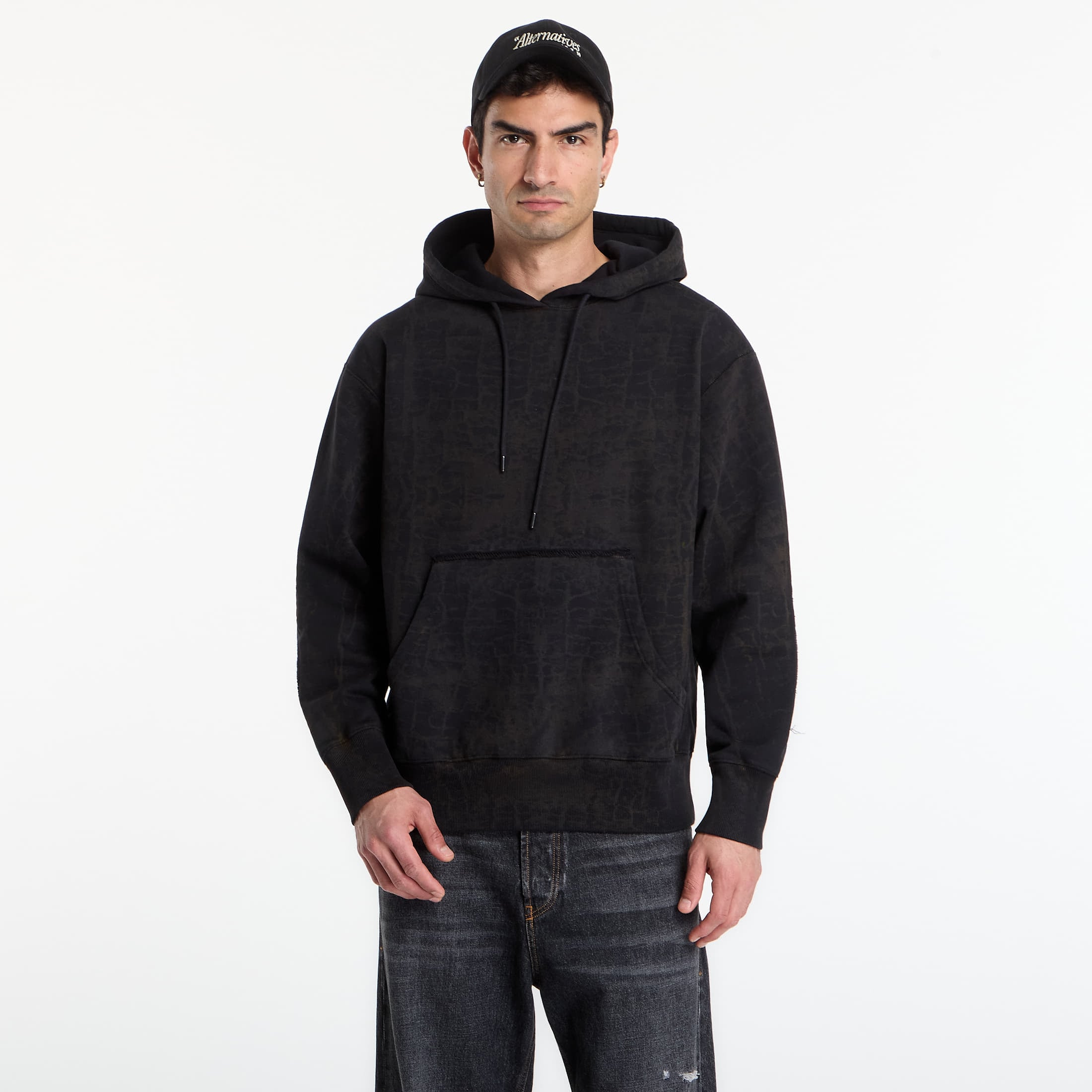 Sweatshirt Études Studio Relax Hoodie Options Crackled Black L