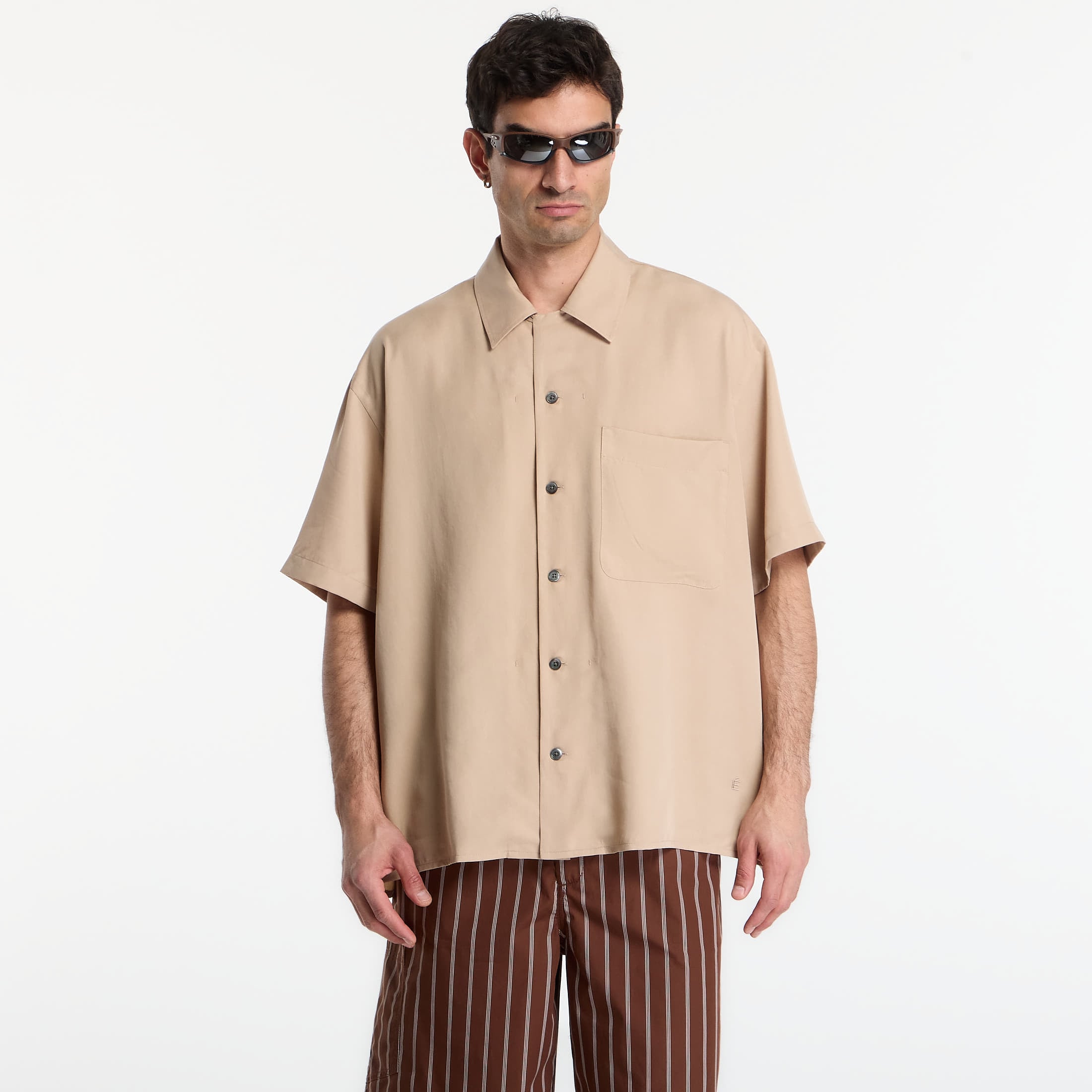 Shirt Études Studio Camp Collar Shirt Beige 50