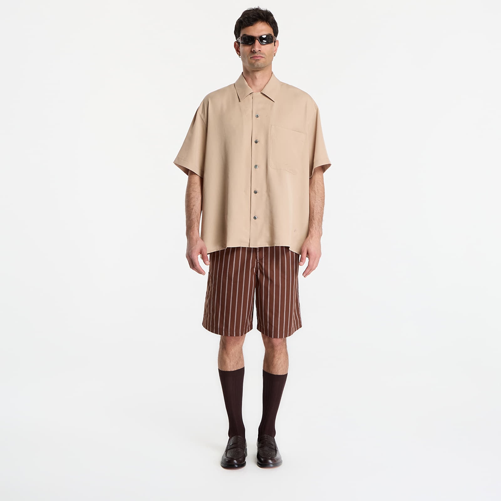 Shirts Études Studio Camp Collar Shirt Beige
