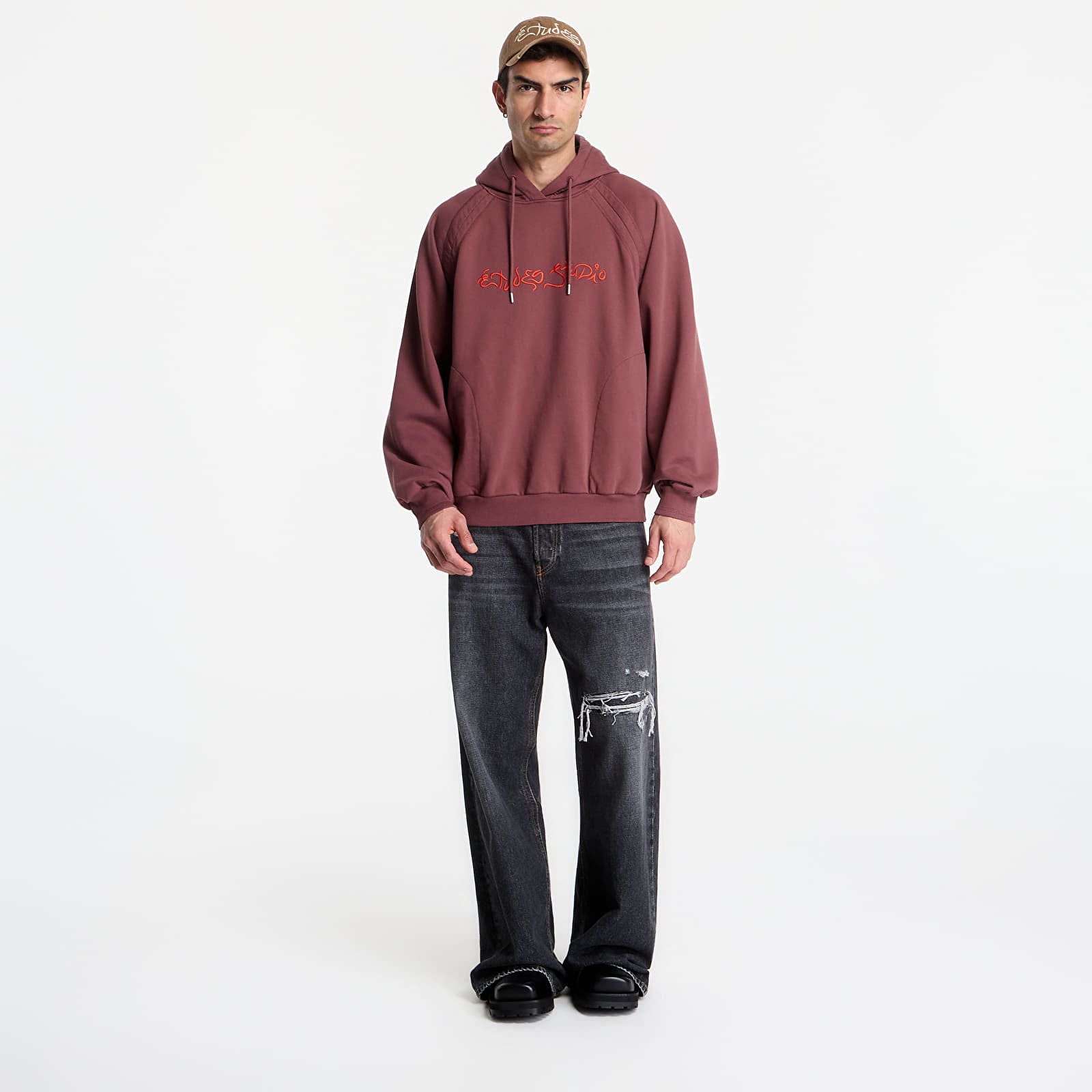 Sweatshirts Études Studio Oversize Hoodie Dream Dark Red