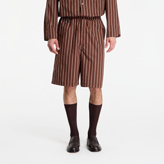 Shorts Études Studio Comfort Shorts Striped Dark Brown