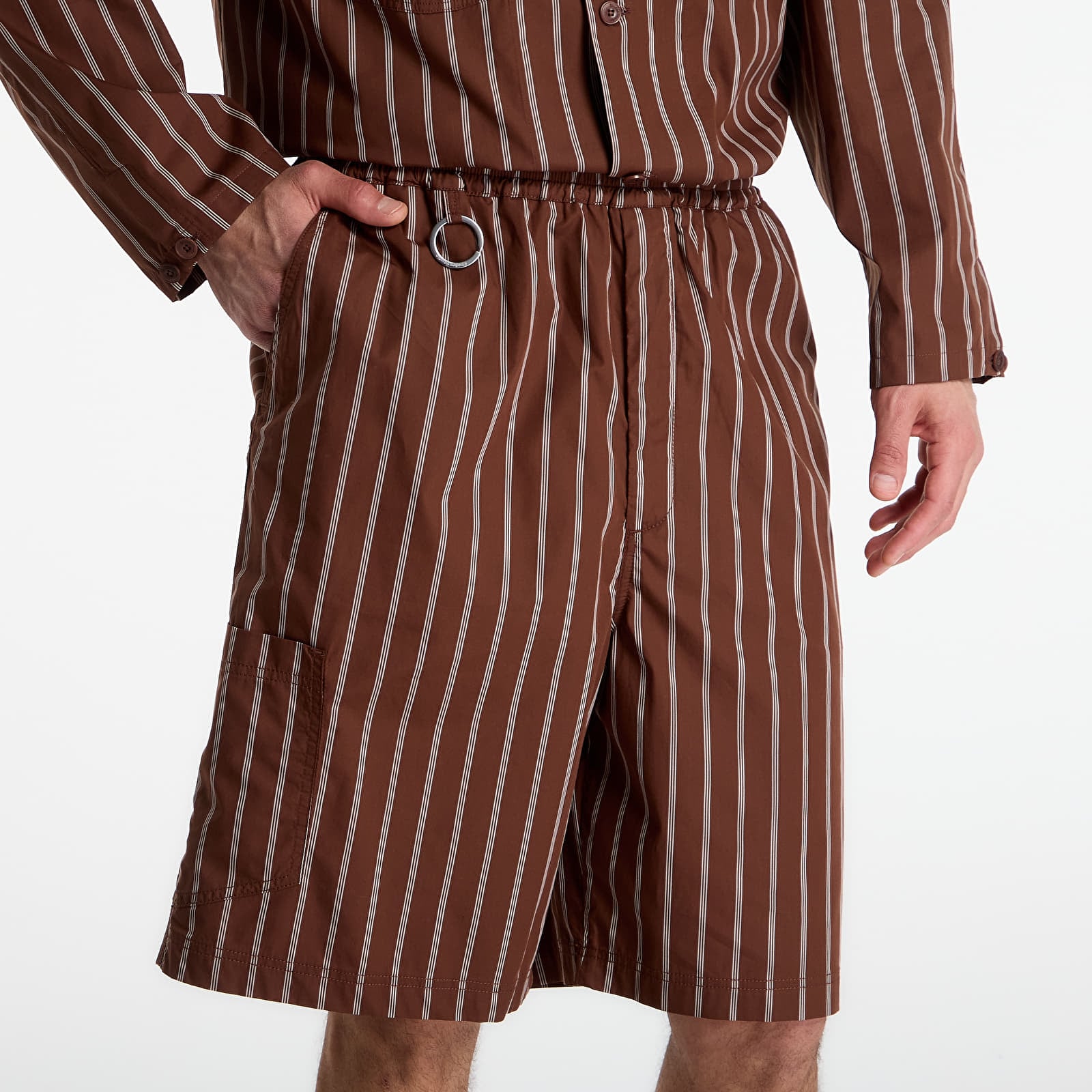 Shorts Études Studio Comfort Shorts Striped Dark Brown