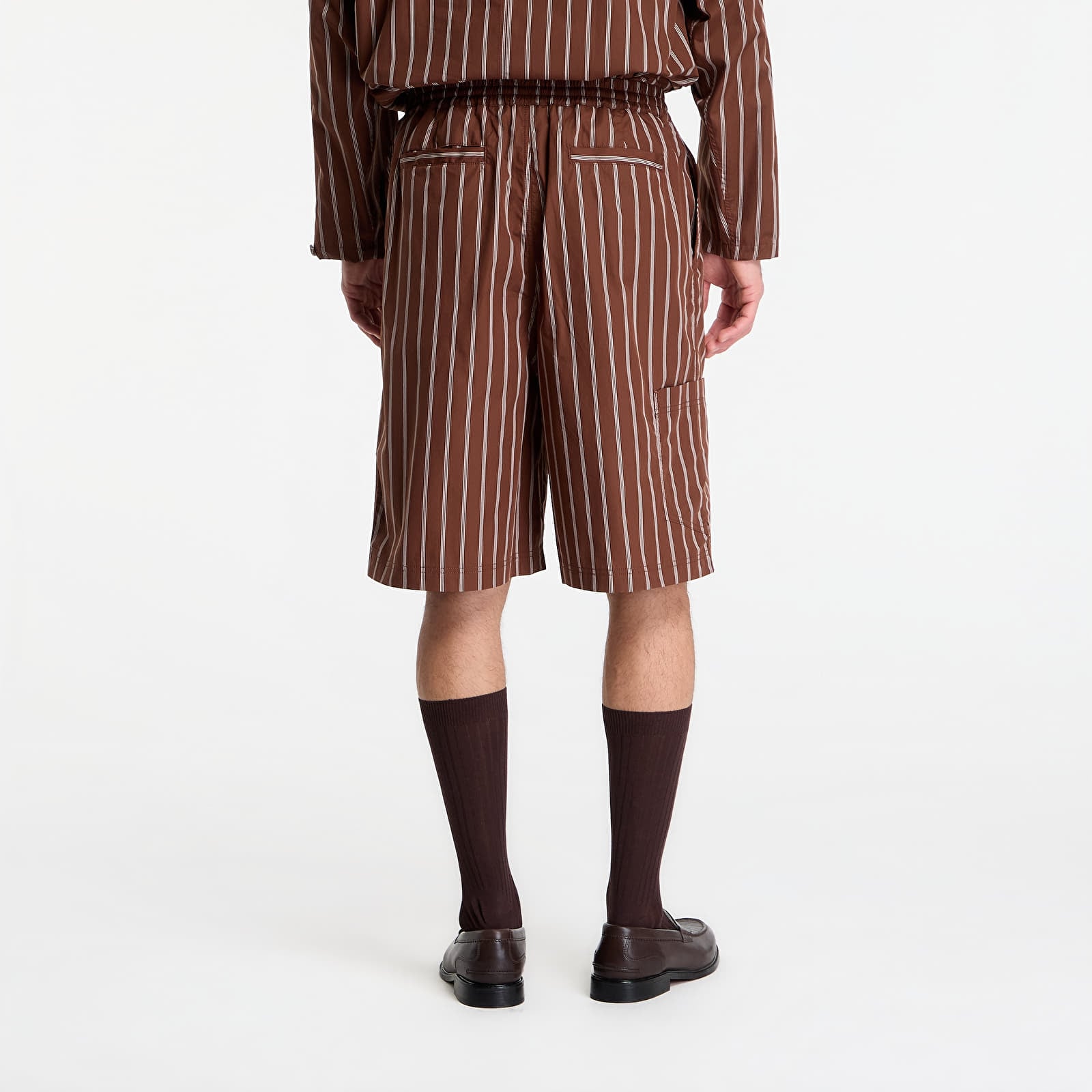 Shorts Études Studio Comfort Shorts Striped Dark Brown