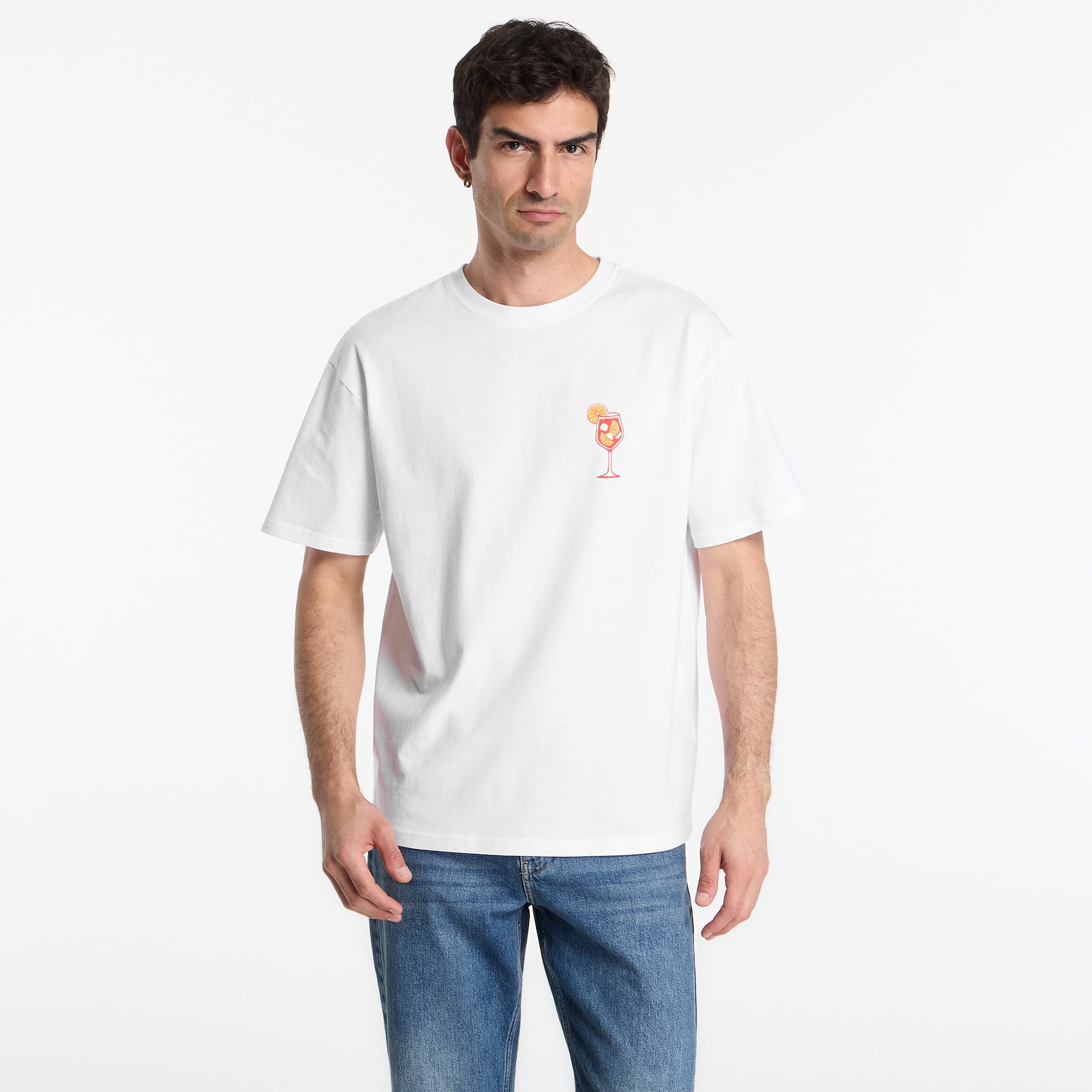 T-shirt Urbanc Classics Orange Sip Oversize Tee White L