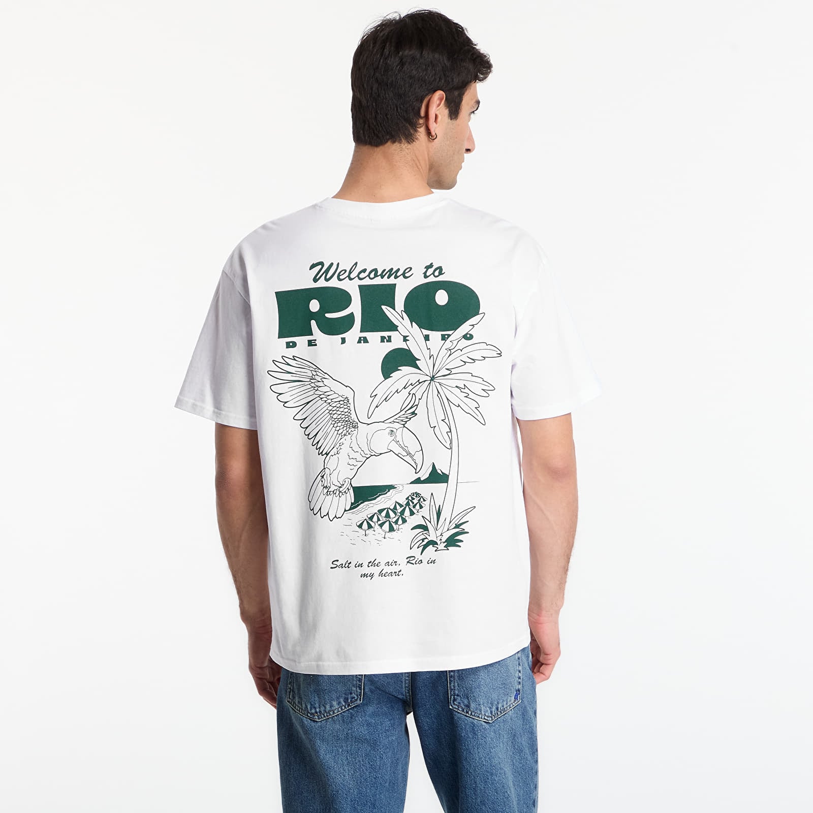T-shirts Urbanc Classics Welcome To Rio Oversize Tee White