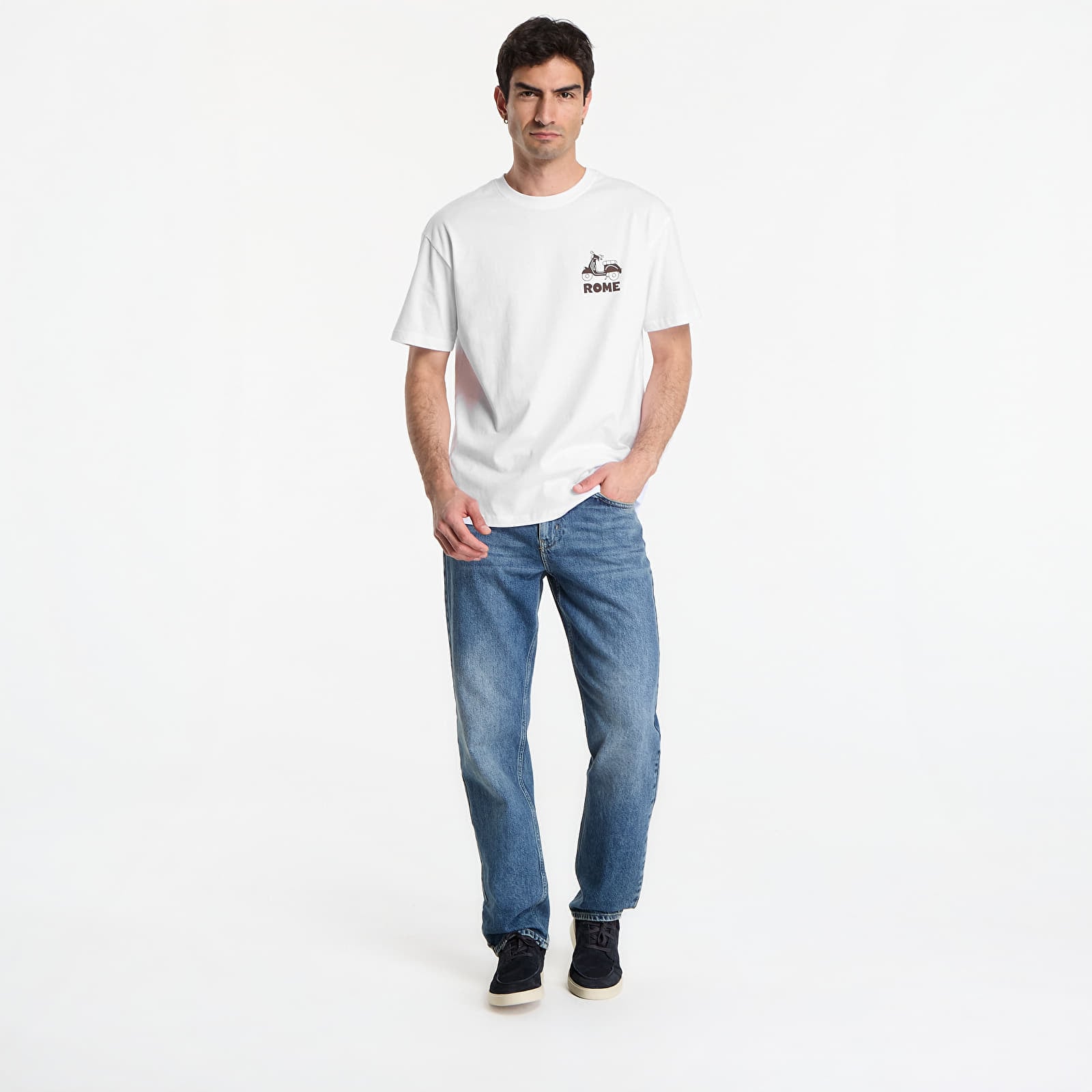 T-shirts Urbanc Classics Roman Souvenirs Oversize Tee  White