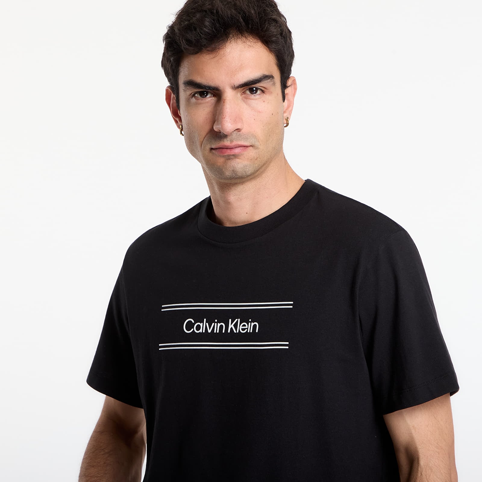 T-shirts Calvin Klein Ss 20S Eu Spw Standard Graphic Tee Black
