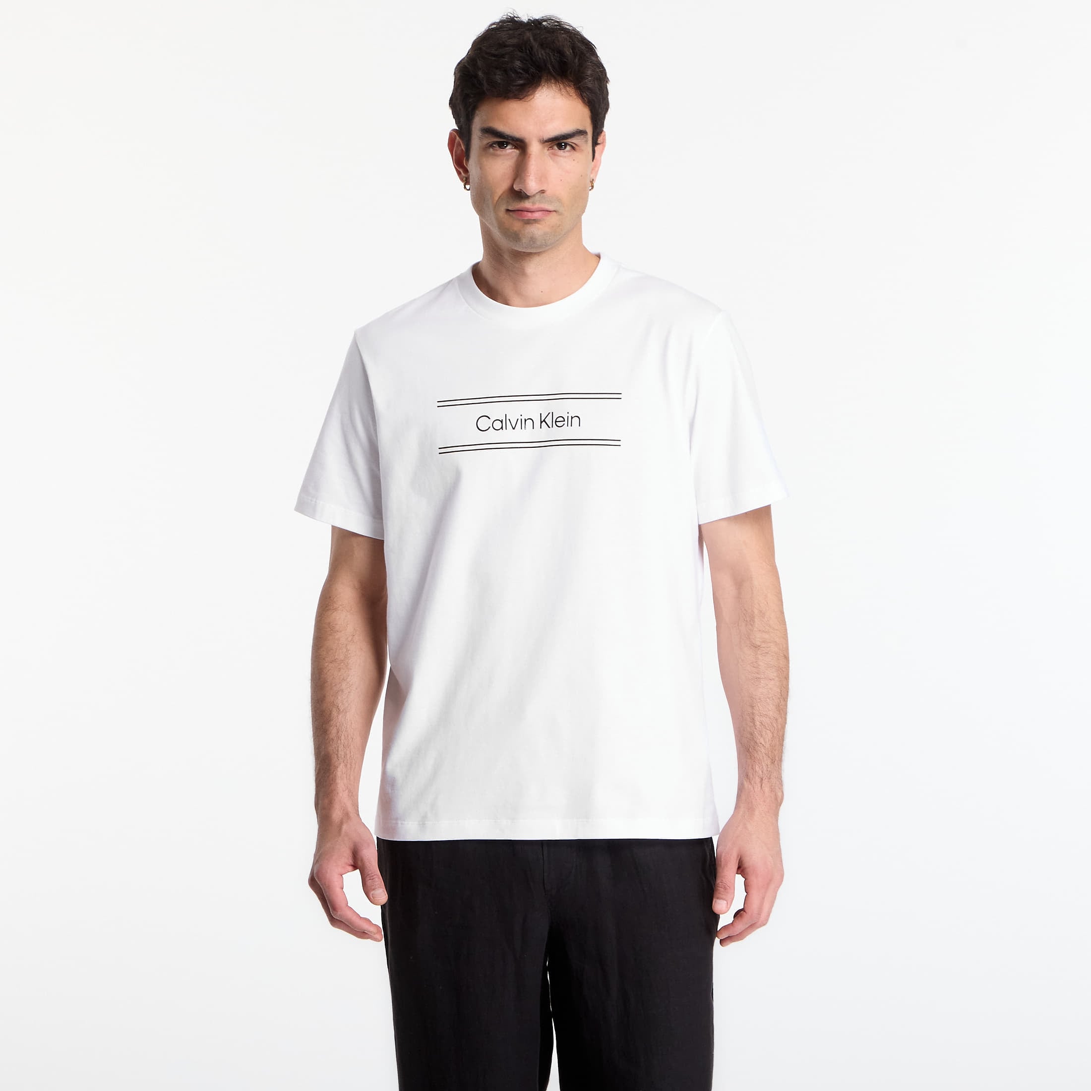 T-shirt Calvin Klein Ss 20S Eu Spw Standard Graphic Tee Bright White S
