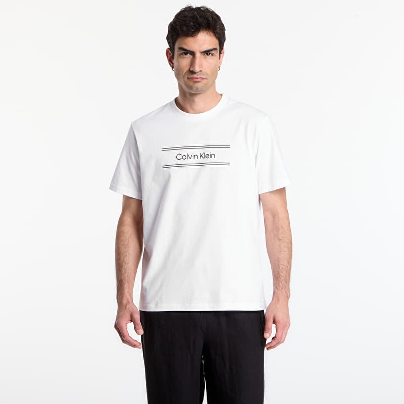 T-shirt Calvin Klein Ss 20S Eu Spw Standard Graphic Tee Bright White