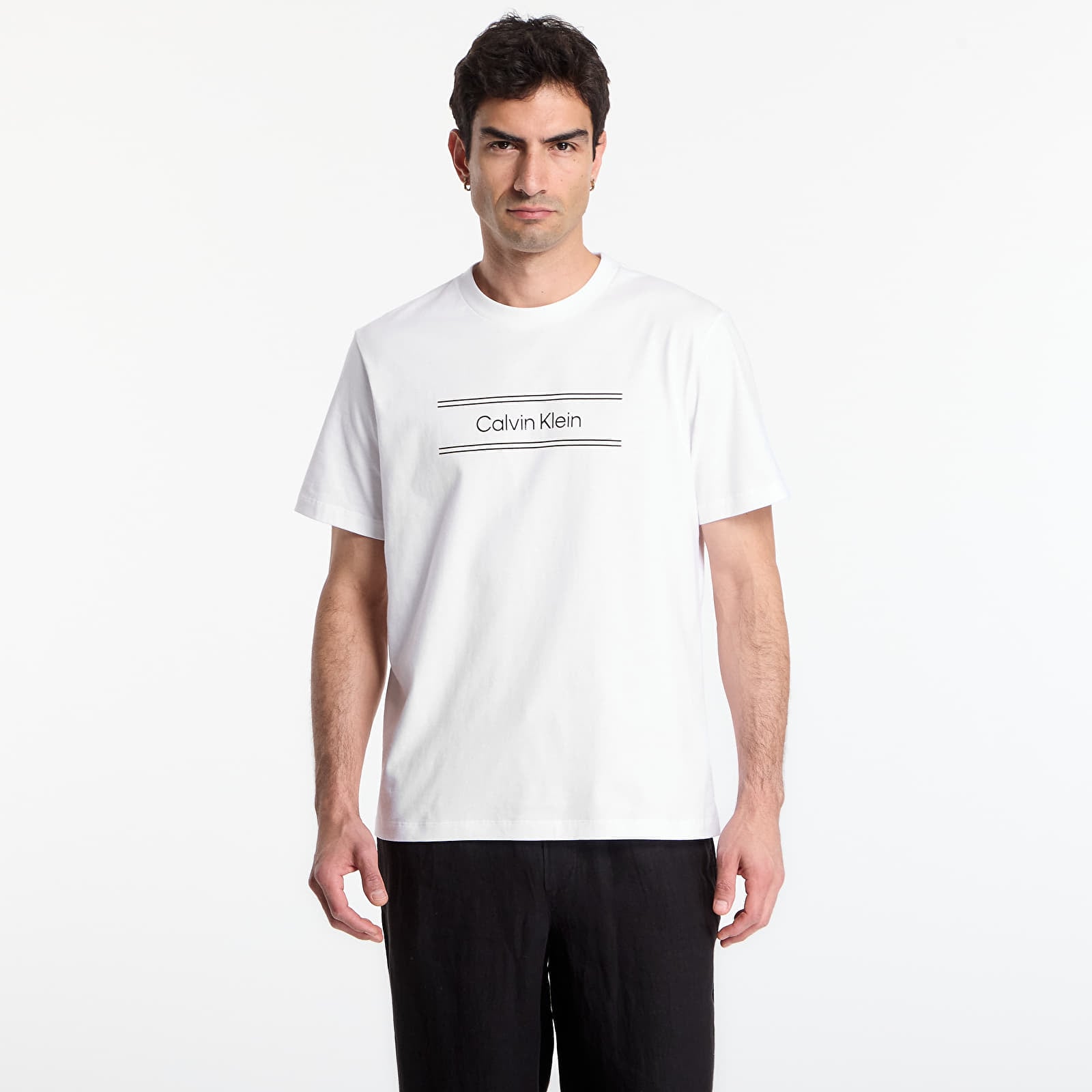 Trička Calvin Klein Ss 20S Eu Spw Standard Graphic Tee Bright White