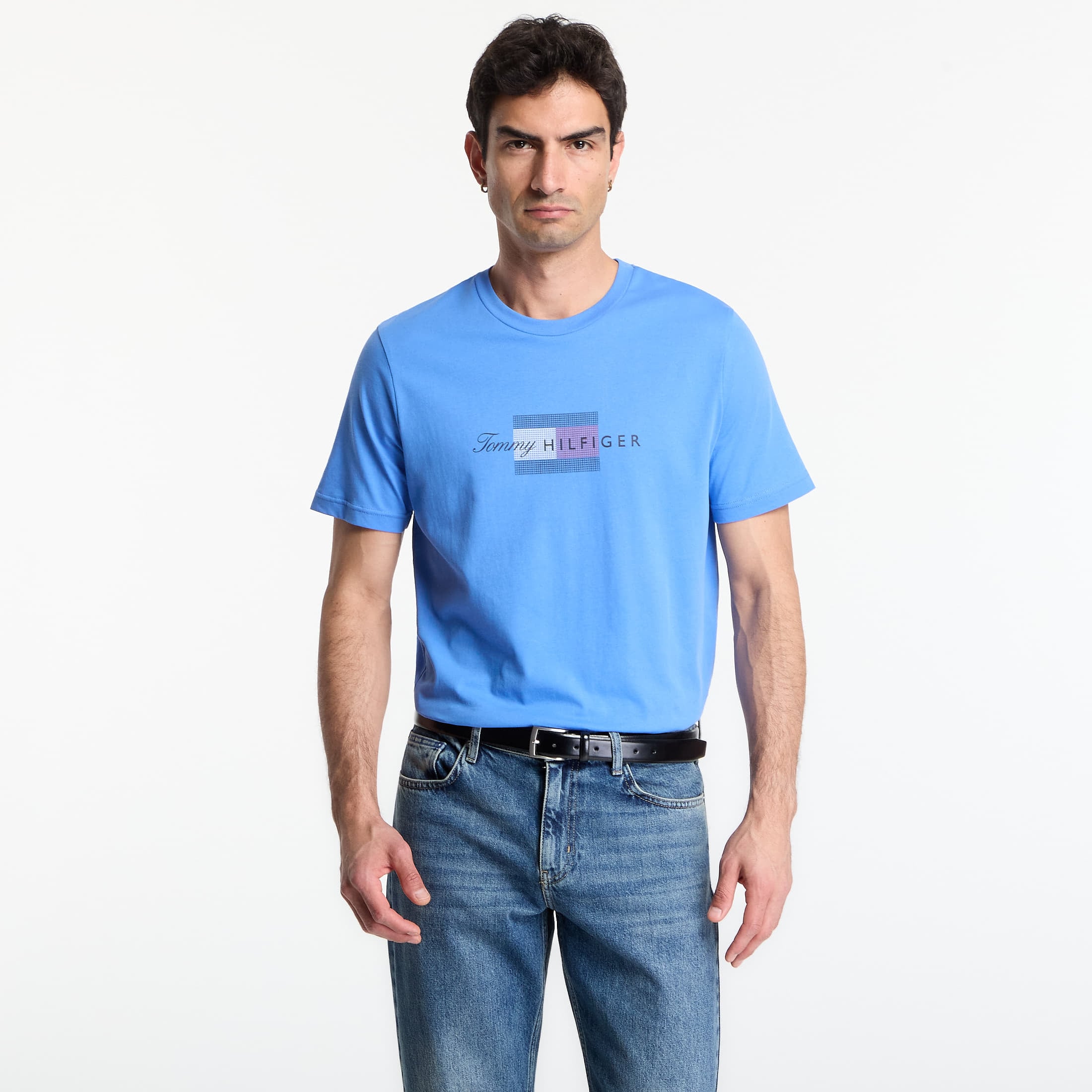 T-shirt Tommy Hilfiger Script Flag Regular Tee Blue Spell L