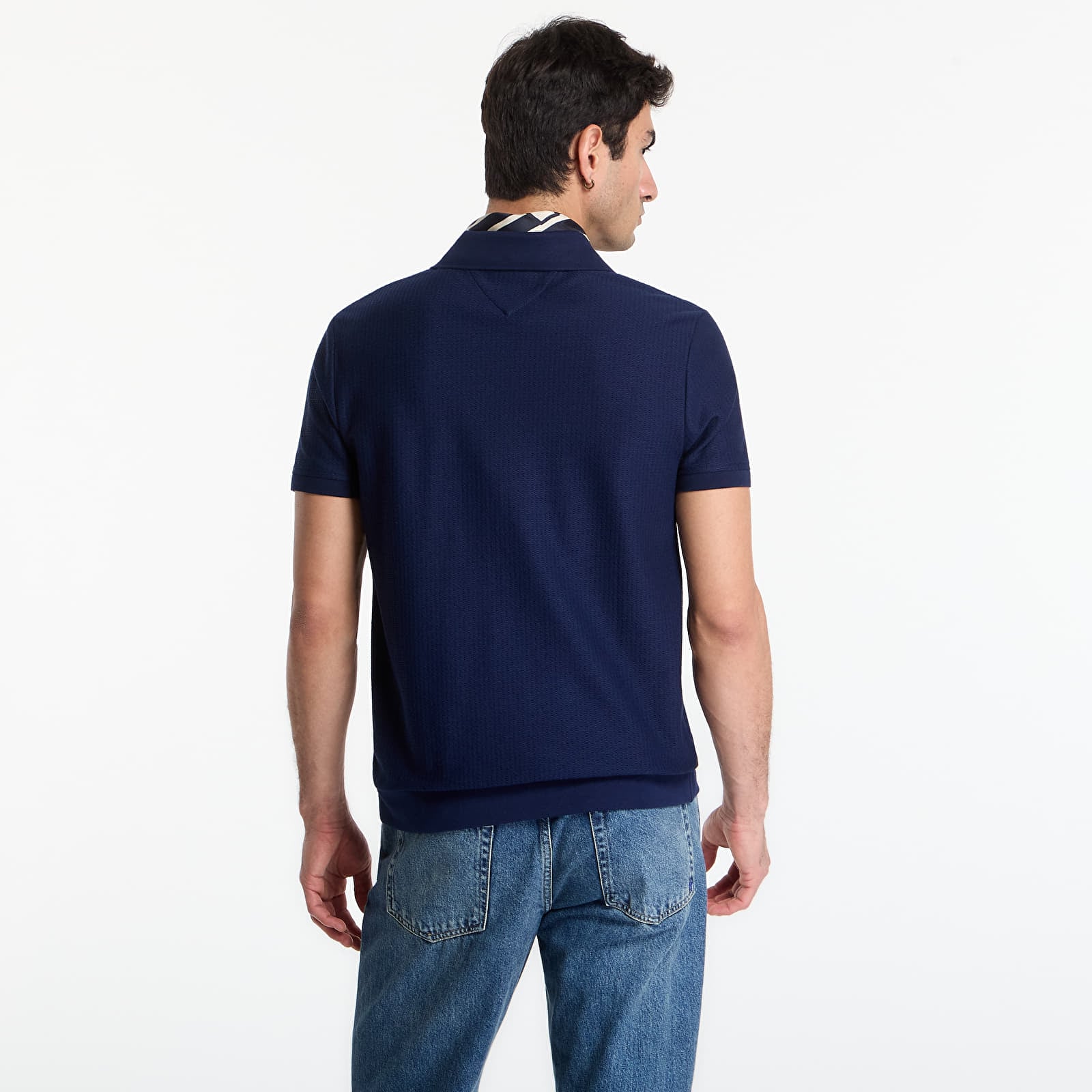 T-shirts Tommy Hilfiger Jonny Collar Texture Reg Polo Tee Carbon Navy