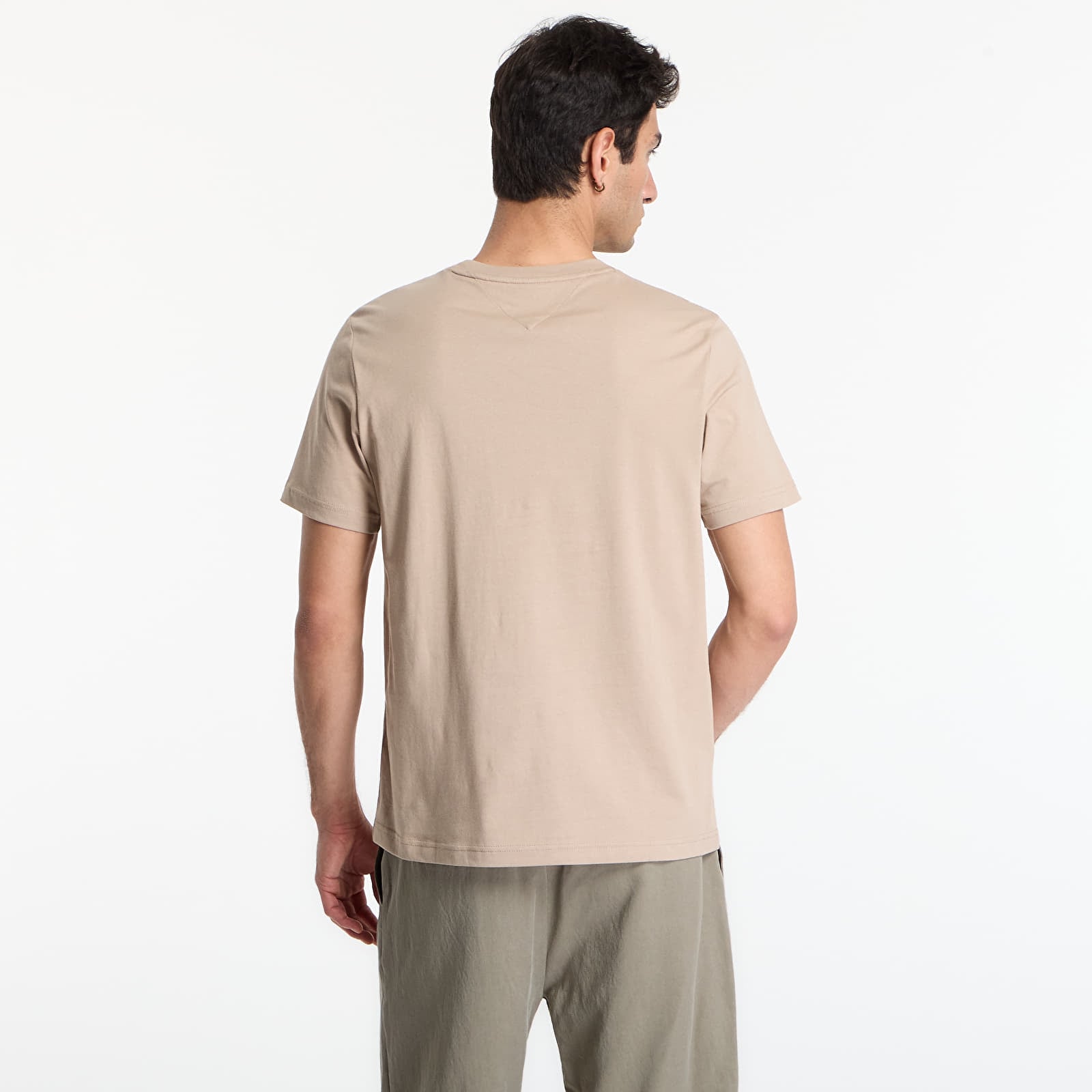 T-skjorter Tommy Hilfiger Script Flag Regular Tee Batique Khaki