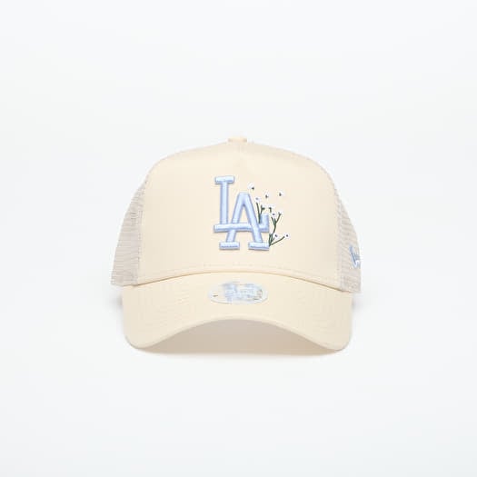Kepurė New Era 9FORTY AF Trucker Floral Los Angeles Dodgers Light Cream/ SFB