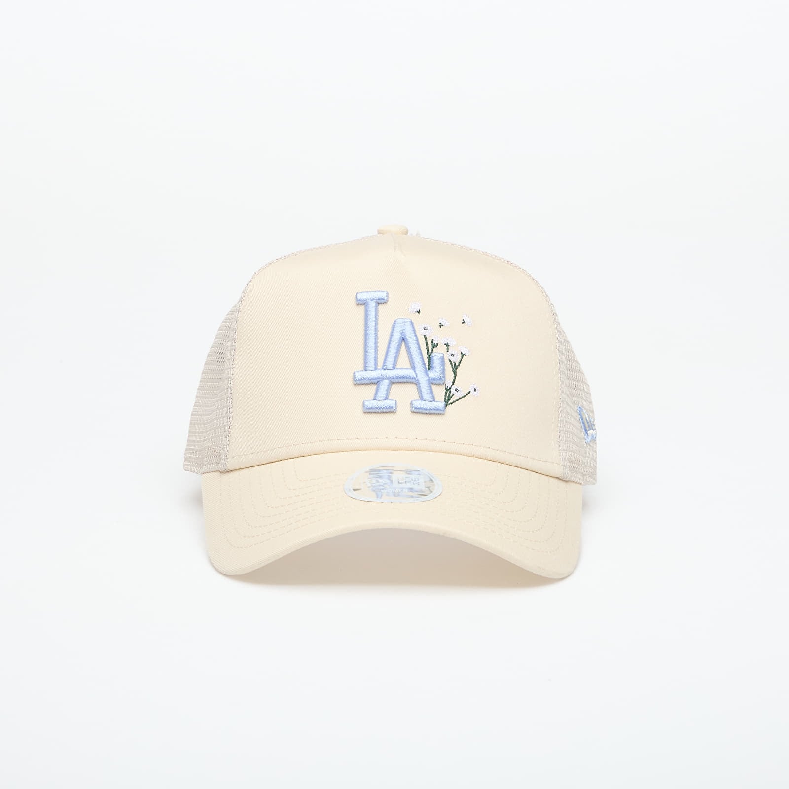 Hætter New Era 9FORTY AF Trucker Floral Los Angeles Dodgers Light Cream/ SFB
