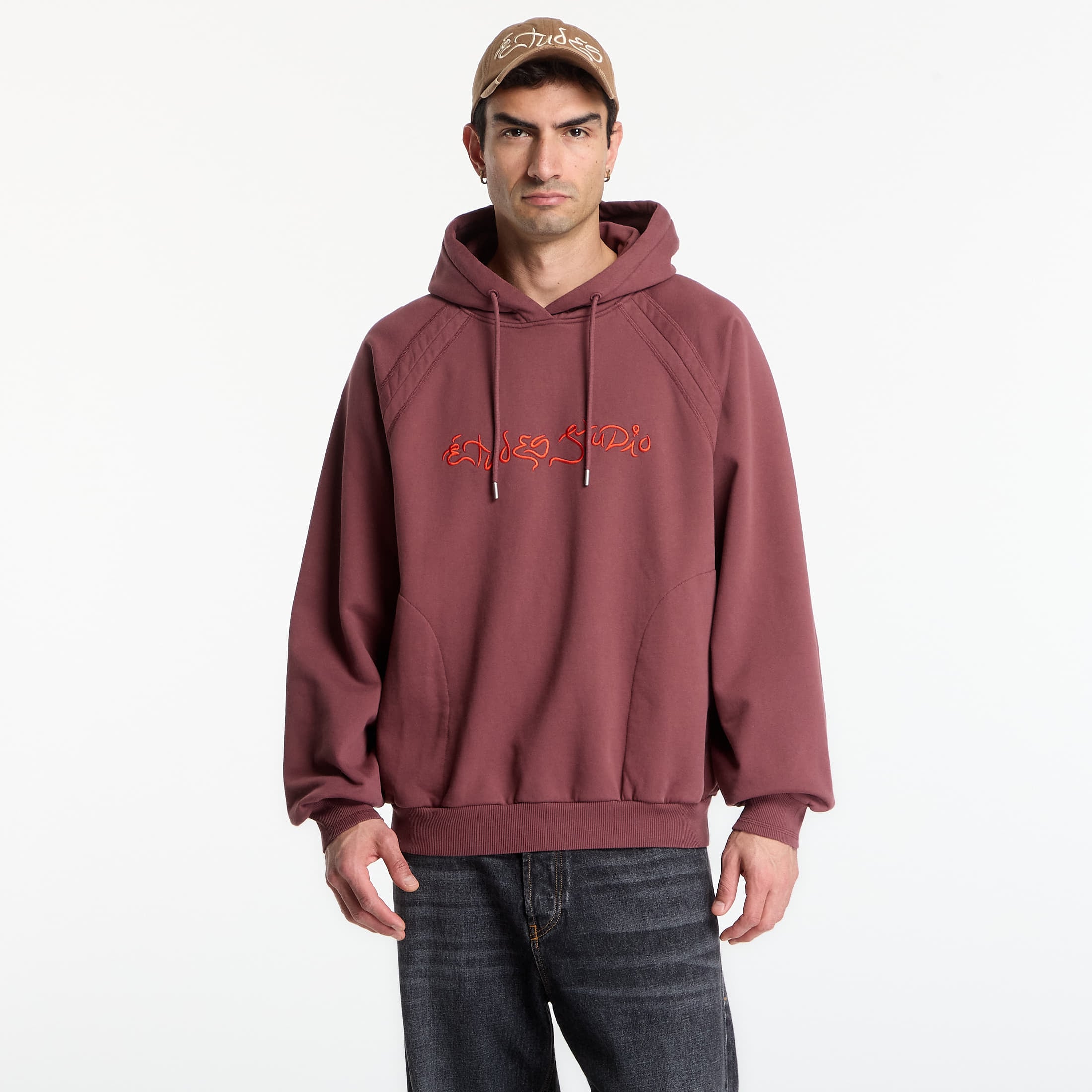 Sweatshirt Études Studio Oversize Hoodie Dream Dark Red XL