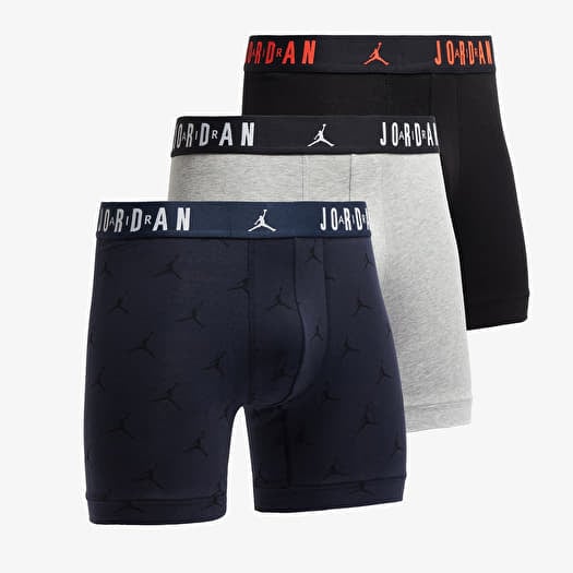 Boksershorts Jordan Jhm Mens Flight Cotton Esst 3-Pack Obsidian