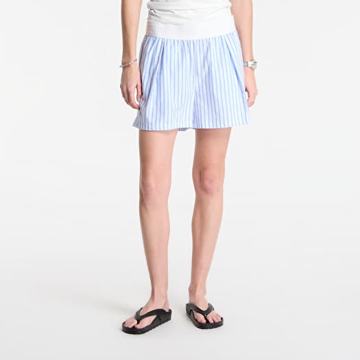 Шорты Nike Sportswear Chill Poplin Women's Loose Stripe Shorts Lt Photo Blue/ Hydrogen Blue/ Summit White