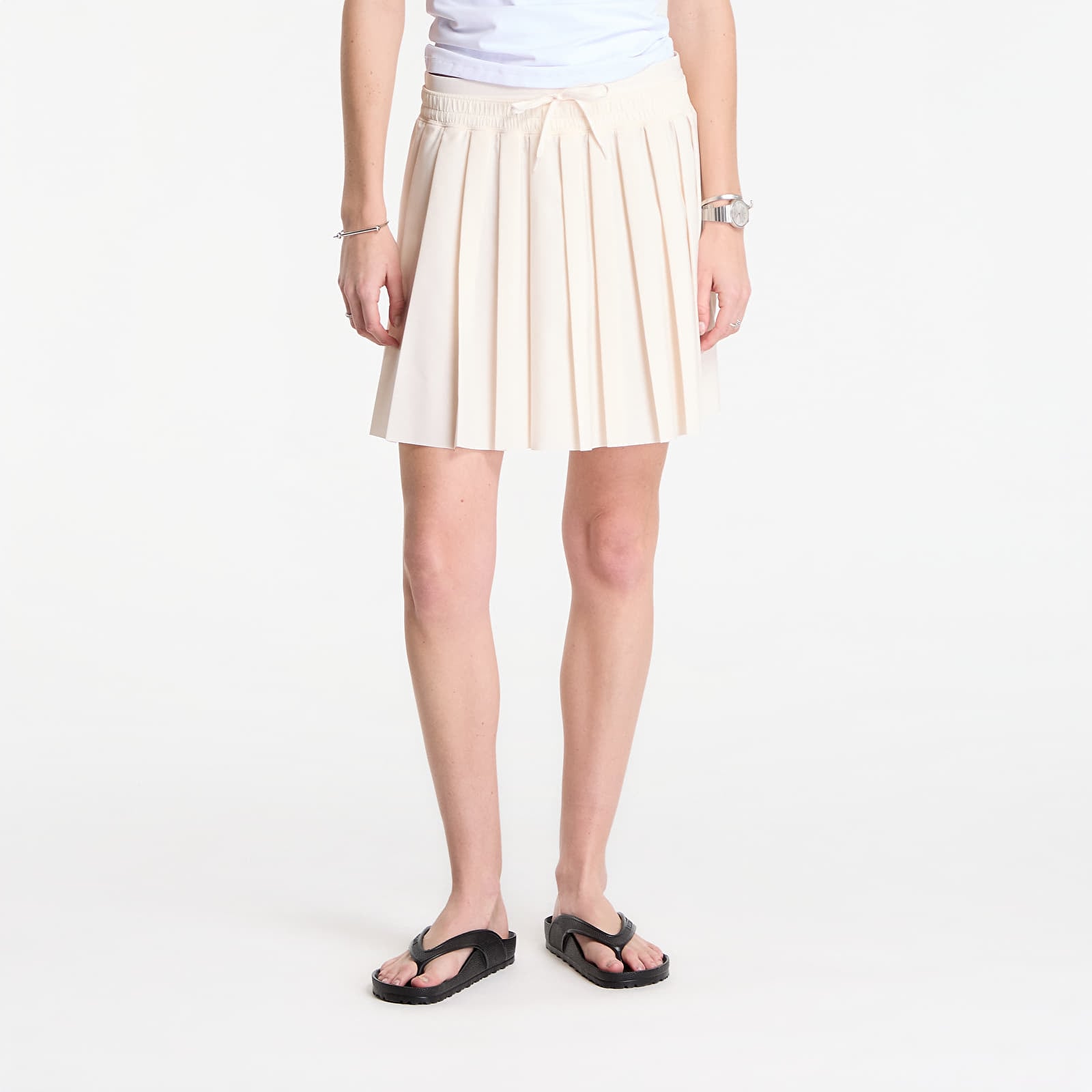 Fuste pentru femei Nike Sportswear Women's Mid-Rise Pleated Skirt Chalk/ Chalk