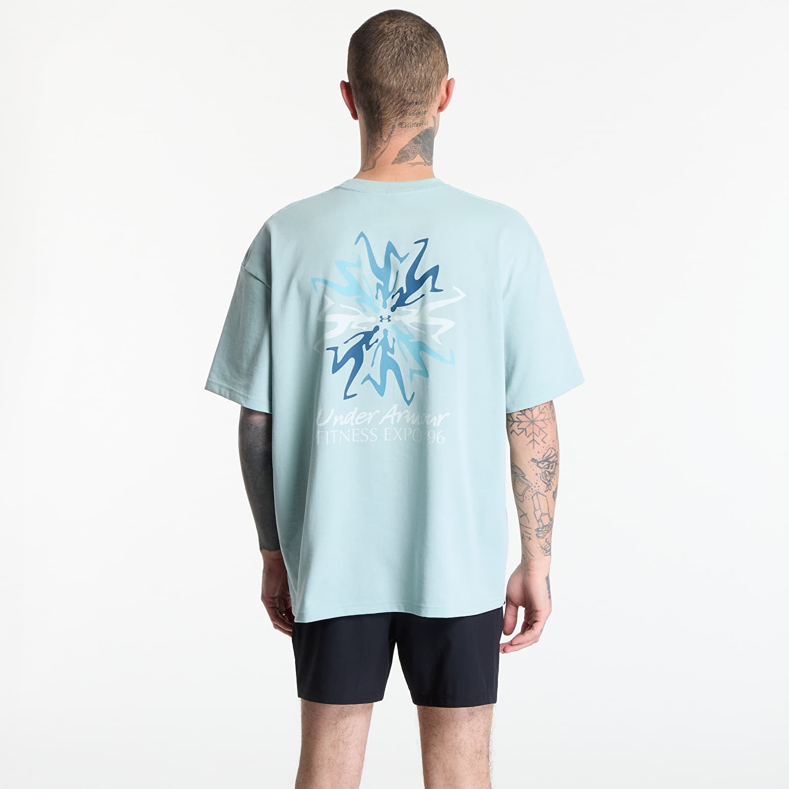 T-Shirts Männer Under Armour M HWT FITNESS EXPO SS Blue