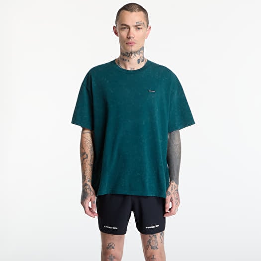 T-Shirt Under Armour M HW OS LOGO WASH SS Green