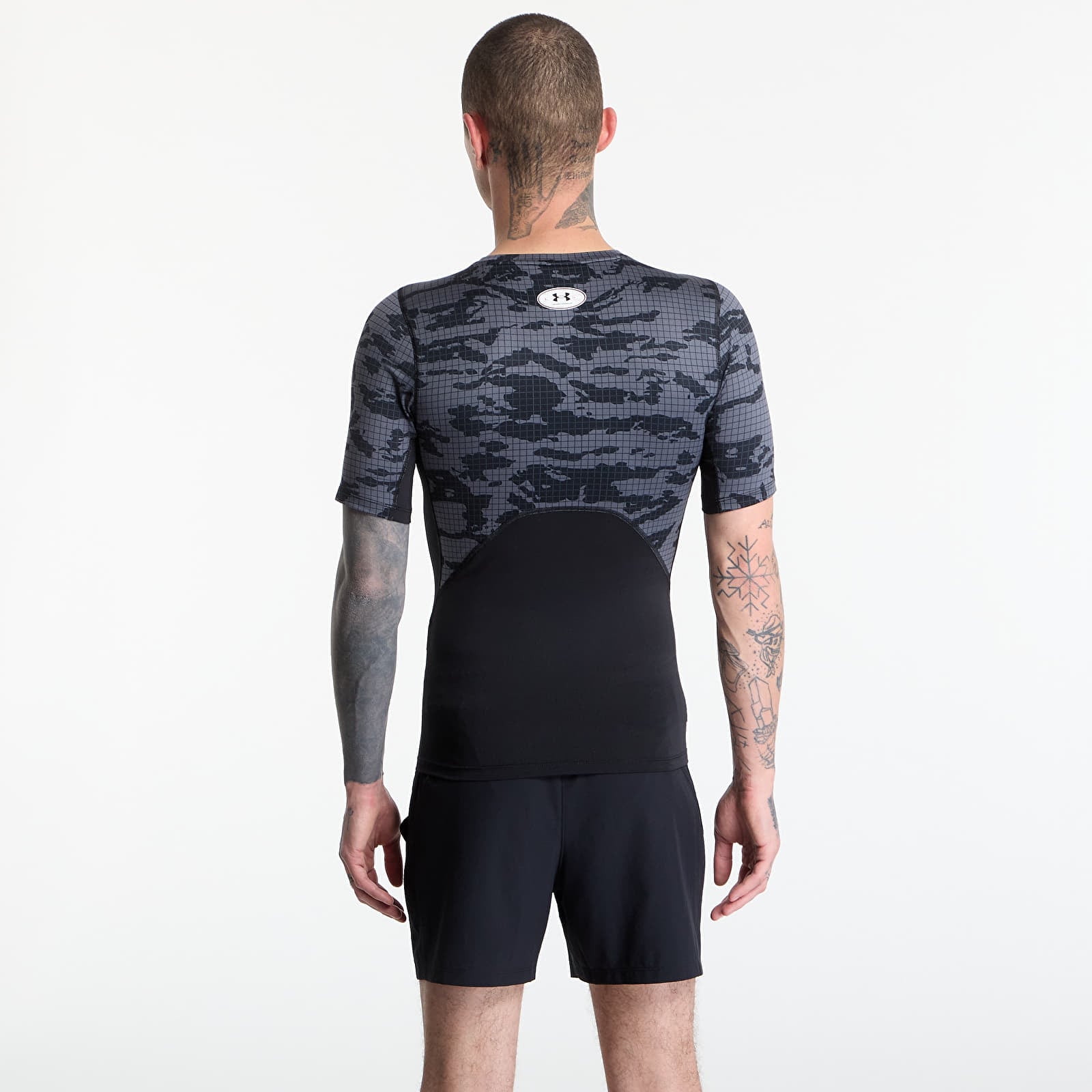 Magliette da uomo Under Armour HG Printed SS Black