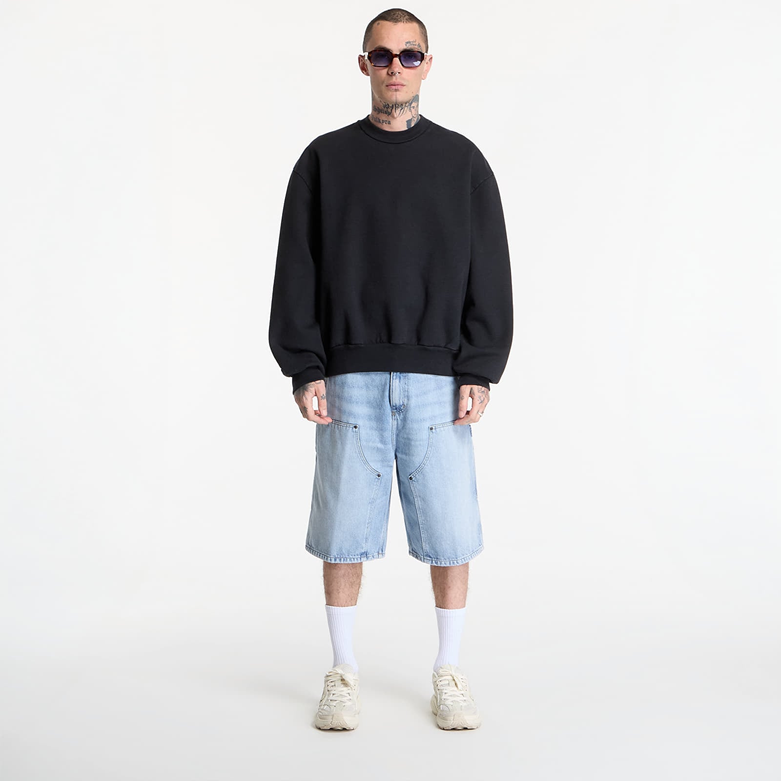 Férfi sortok Carhartt WIP OG Double Knee Short Blue