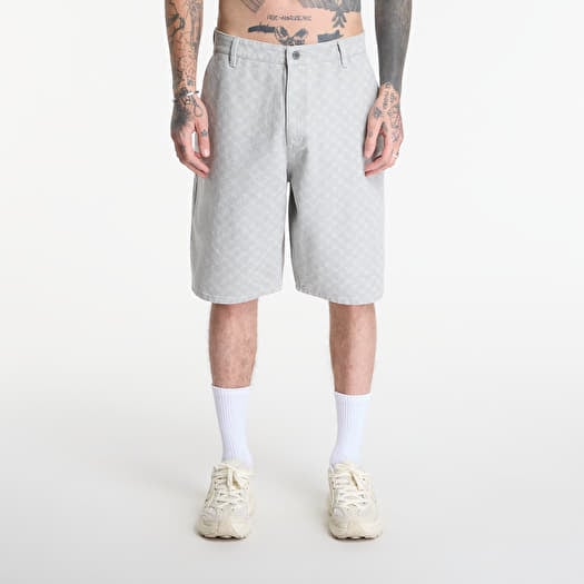 Šortky Daily Paper Washed Monogram Woven Shorts Grey