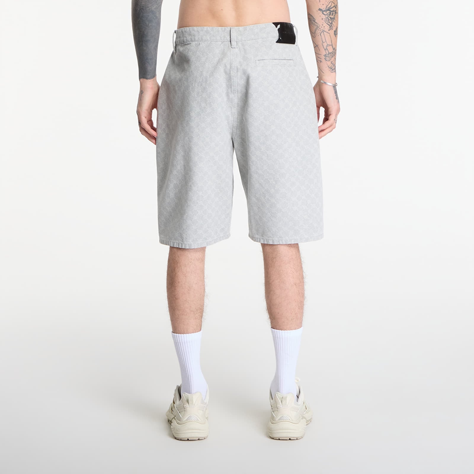Pánské kraťasy Daily Paper Washed Monogram Woven Shorts Grey