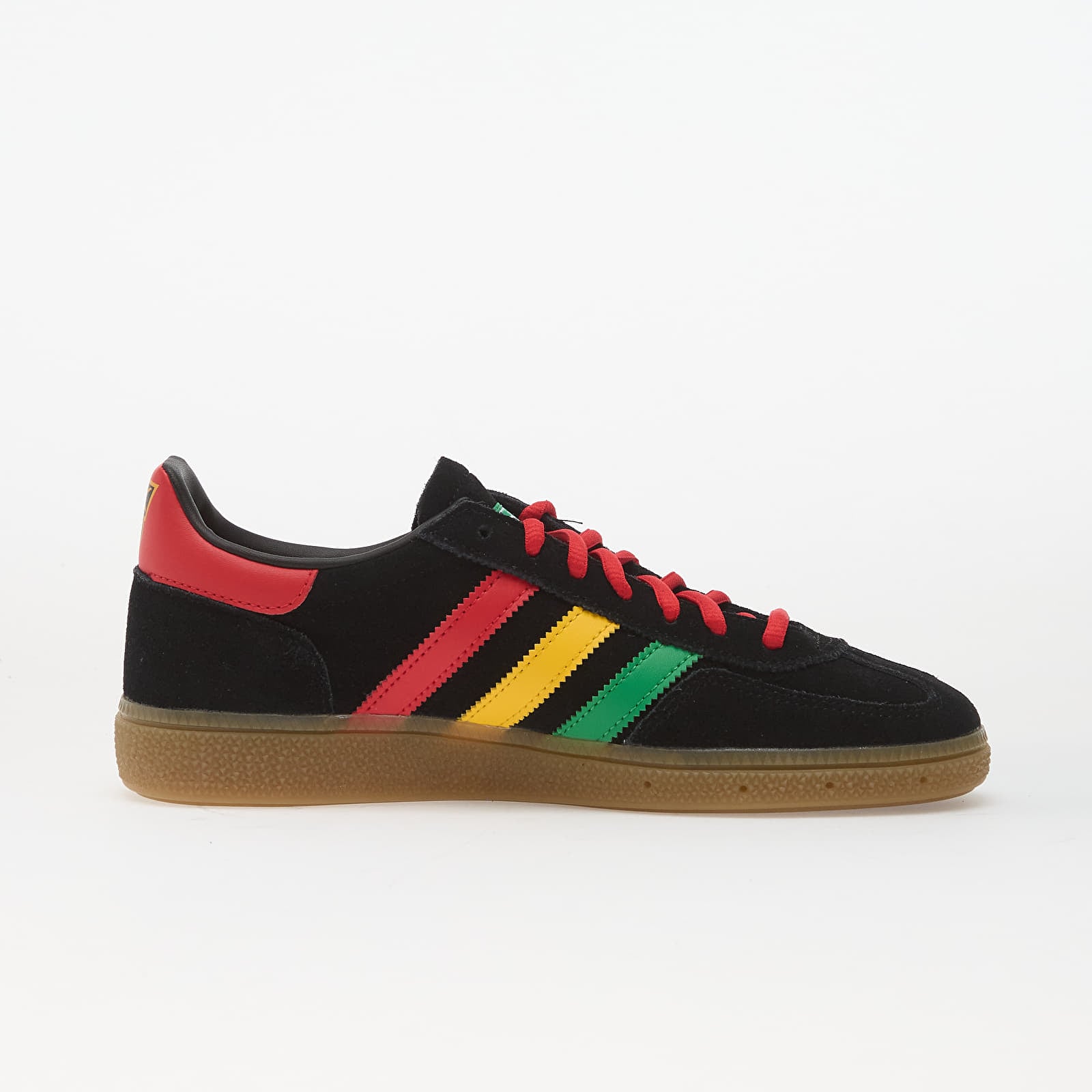 Vīriešu čības un apavi adidas Jamaica Handball Spezial Core Black/ Pure Ruby/ Bold Gold