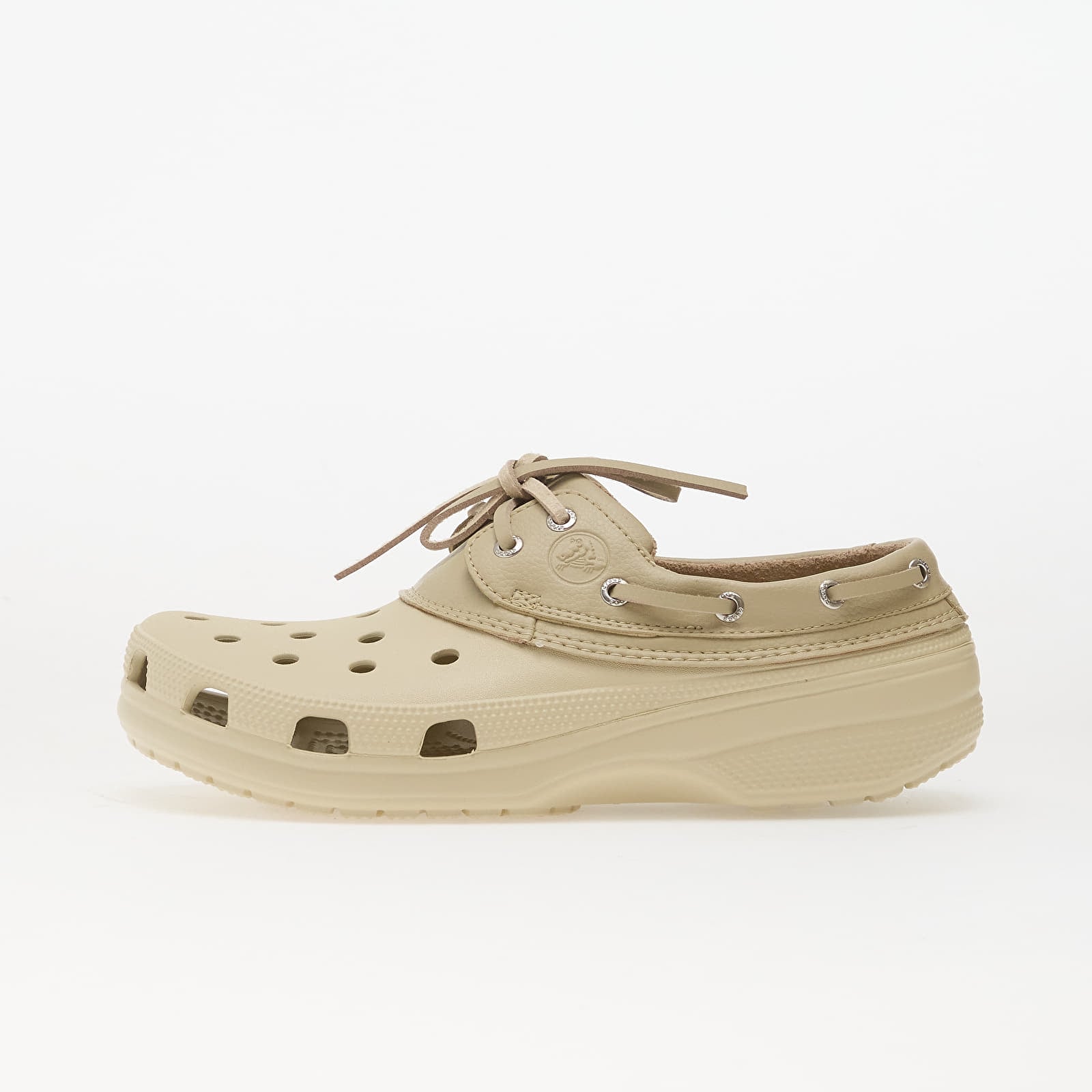 Vīriešu čības un apavi Crocs Classic Boat Shoe Bone/ Moth