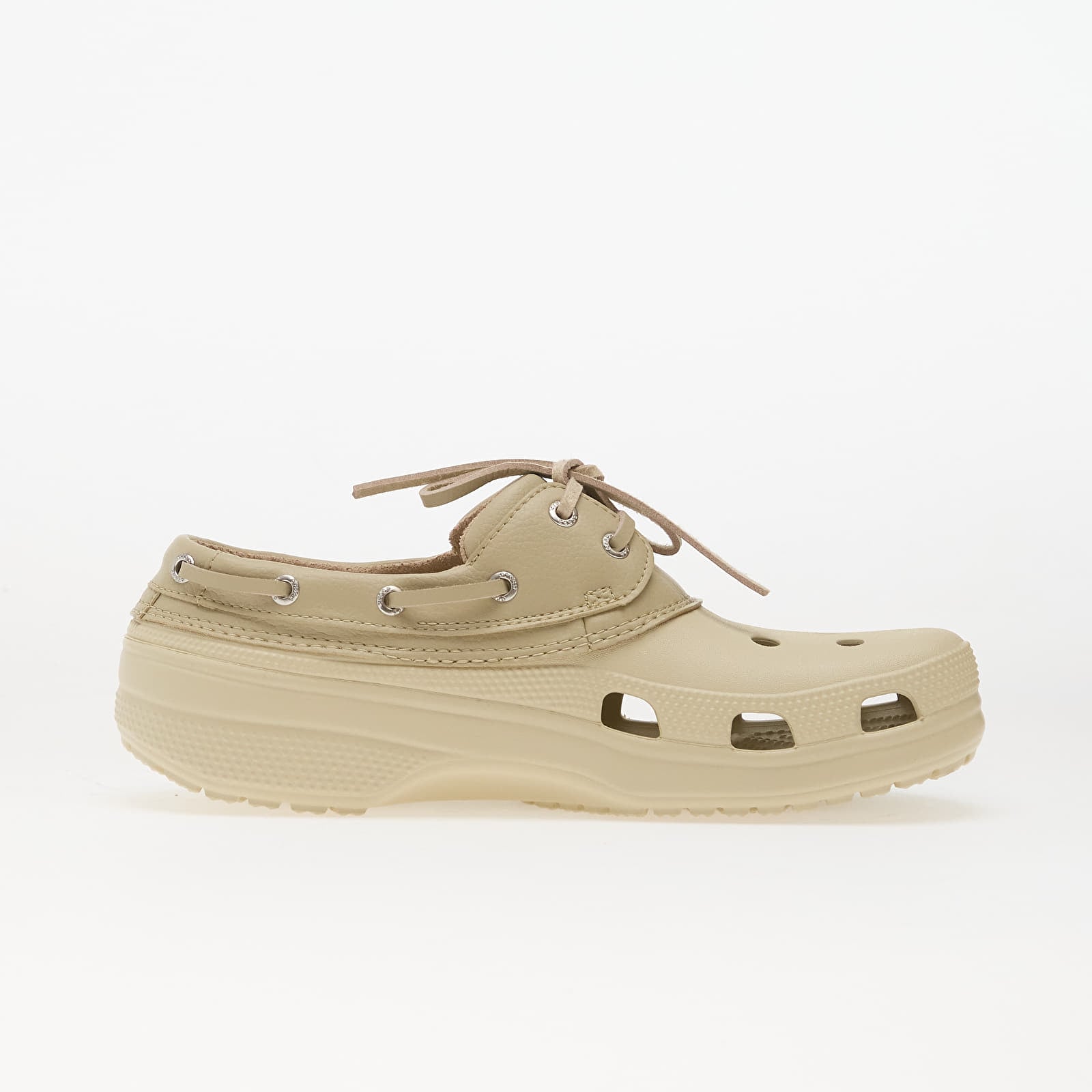 Vīriešu čības un apavi Crocs Classic Boat Shoe Bone/ Moth