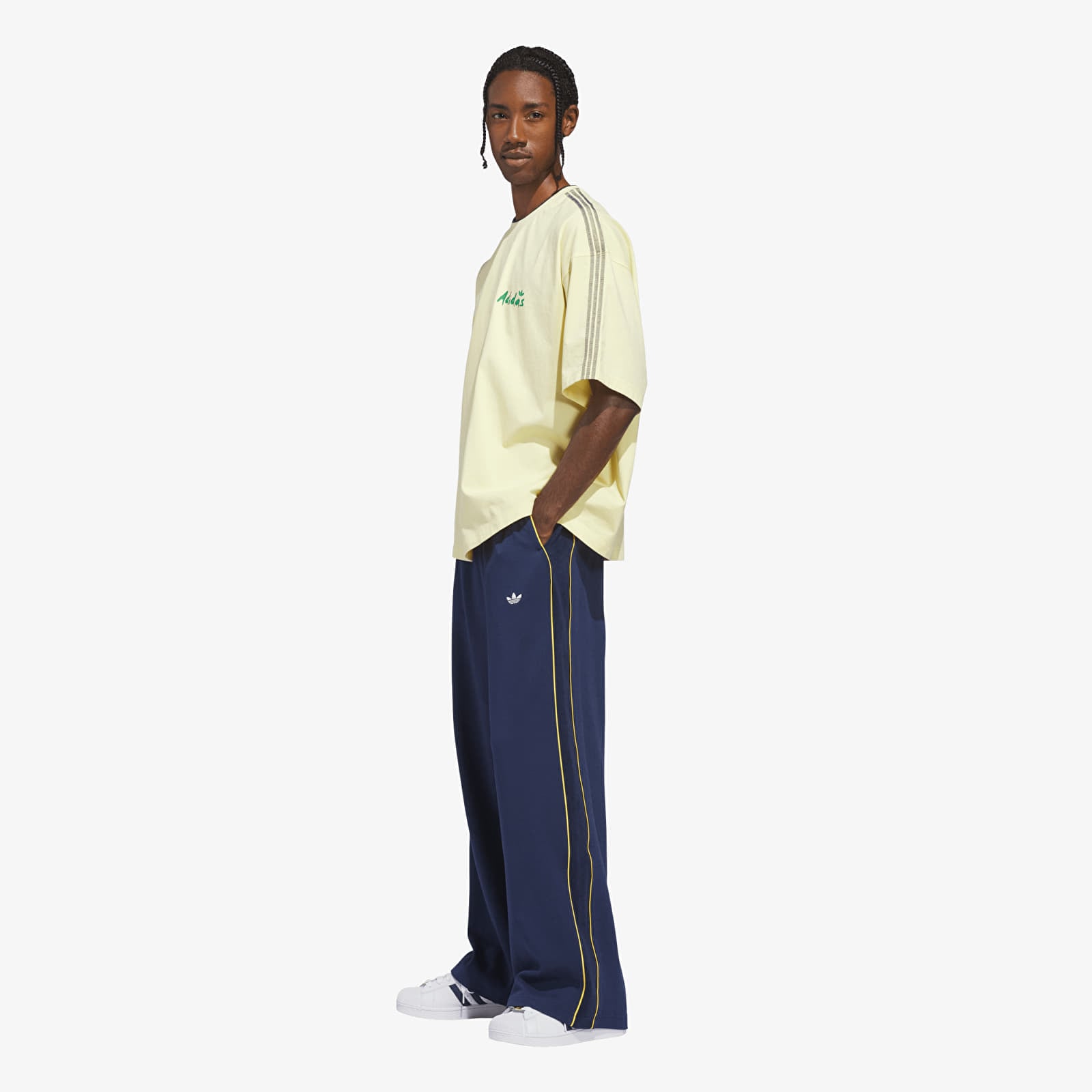 Pantaloni tuta uomo adidas City Terrace Track Pant Night Indigo