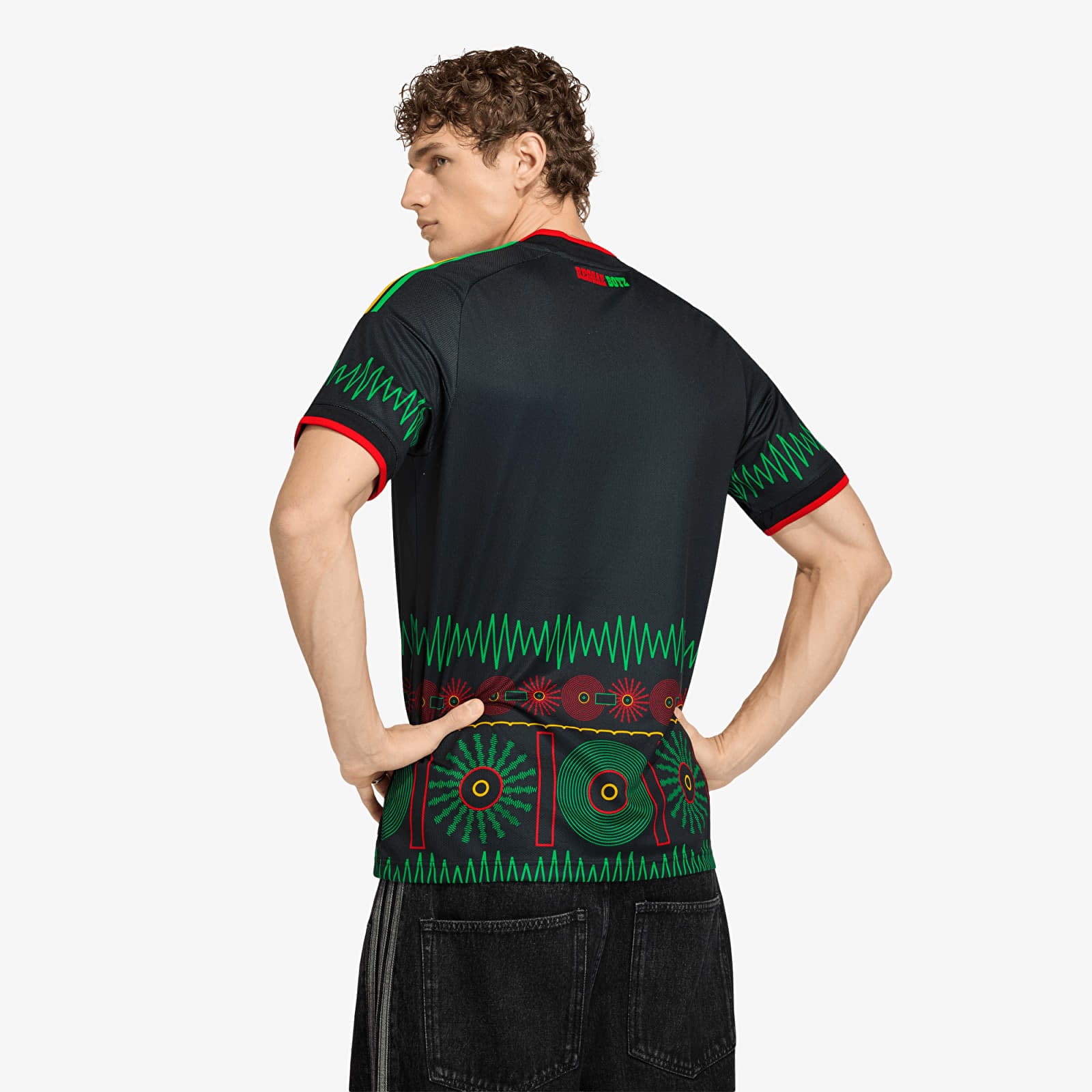 Miesten pelipaidat adidas Jamaica 26 X Bob Marley Away Jersey Black