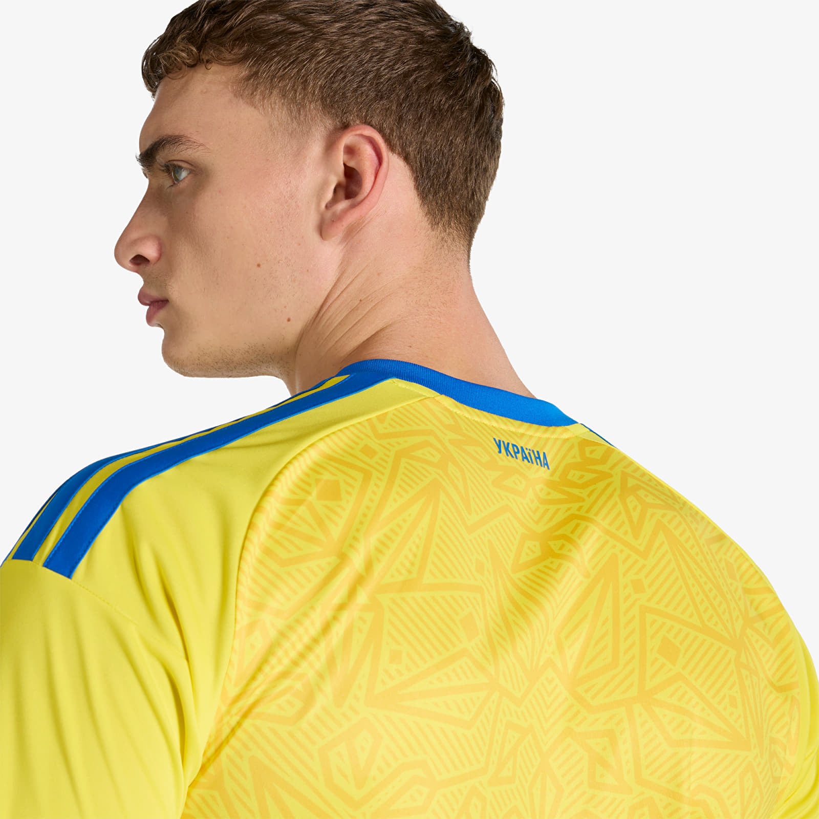 Мъжки тениски adidas Ukraine 26 Home Jersey Bright Yellow