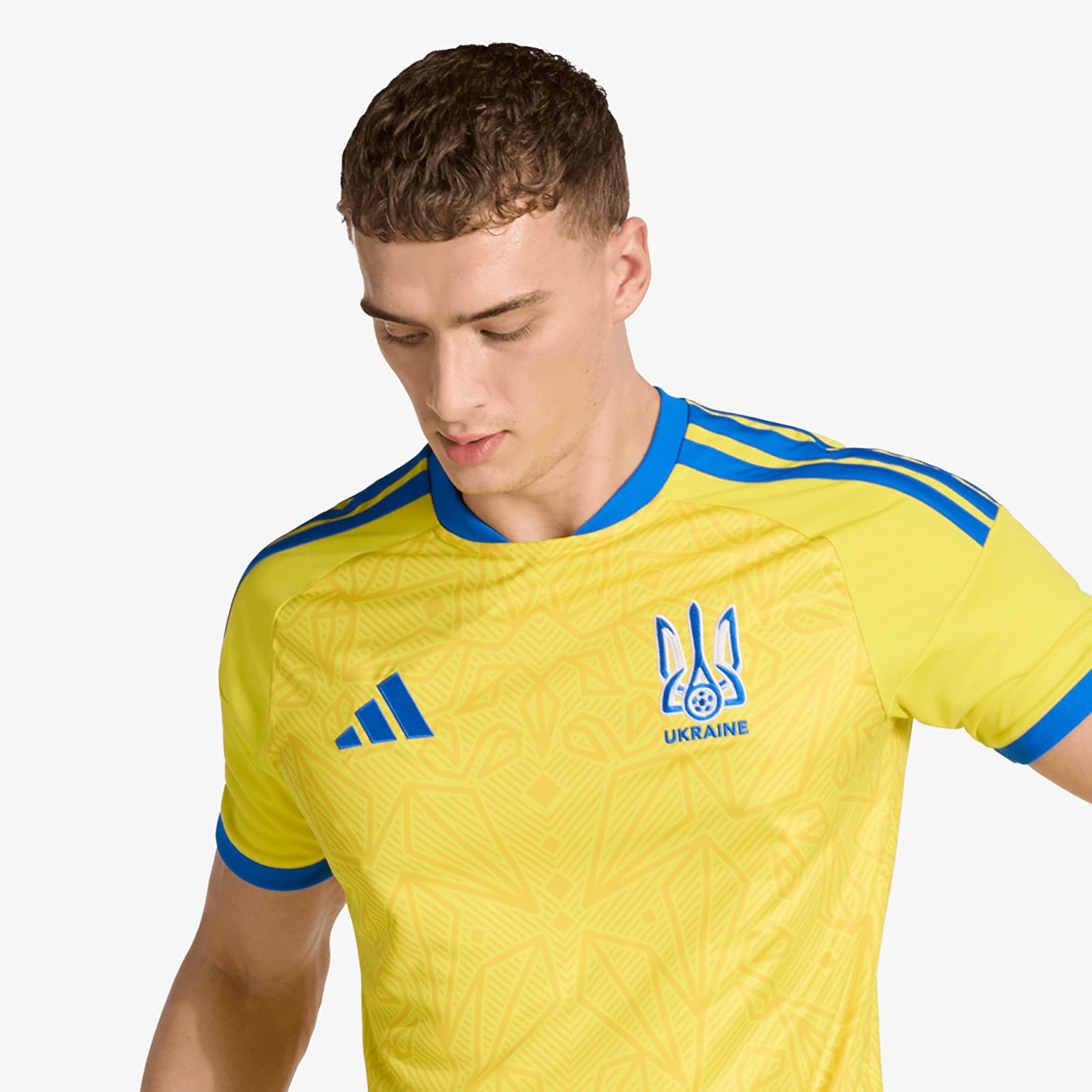 Мъжки тениски adidas Ukraine 26 Home Jersey Bright Yellow