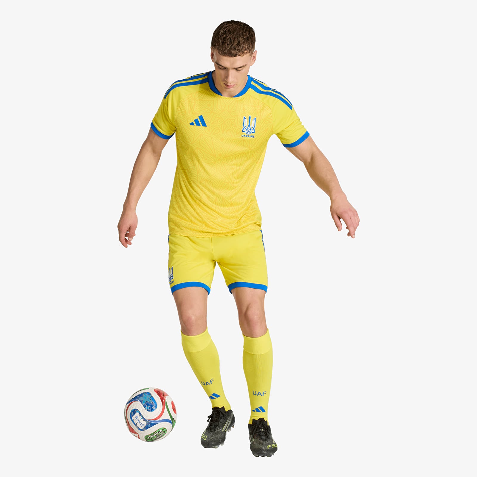 Мъжки тениски adidas Ukraine 26 Home Jersey Bright Yellow