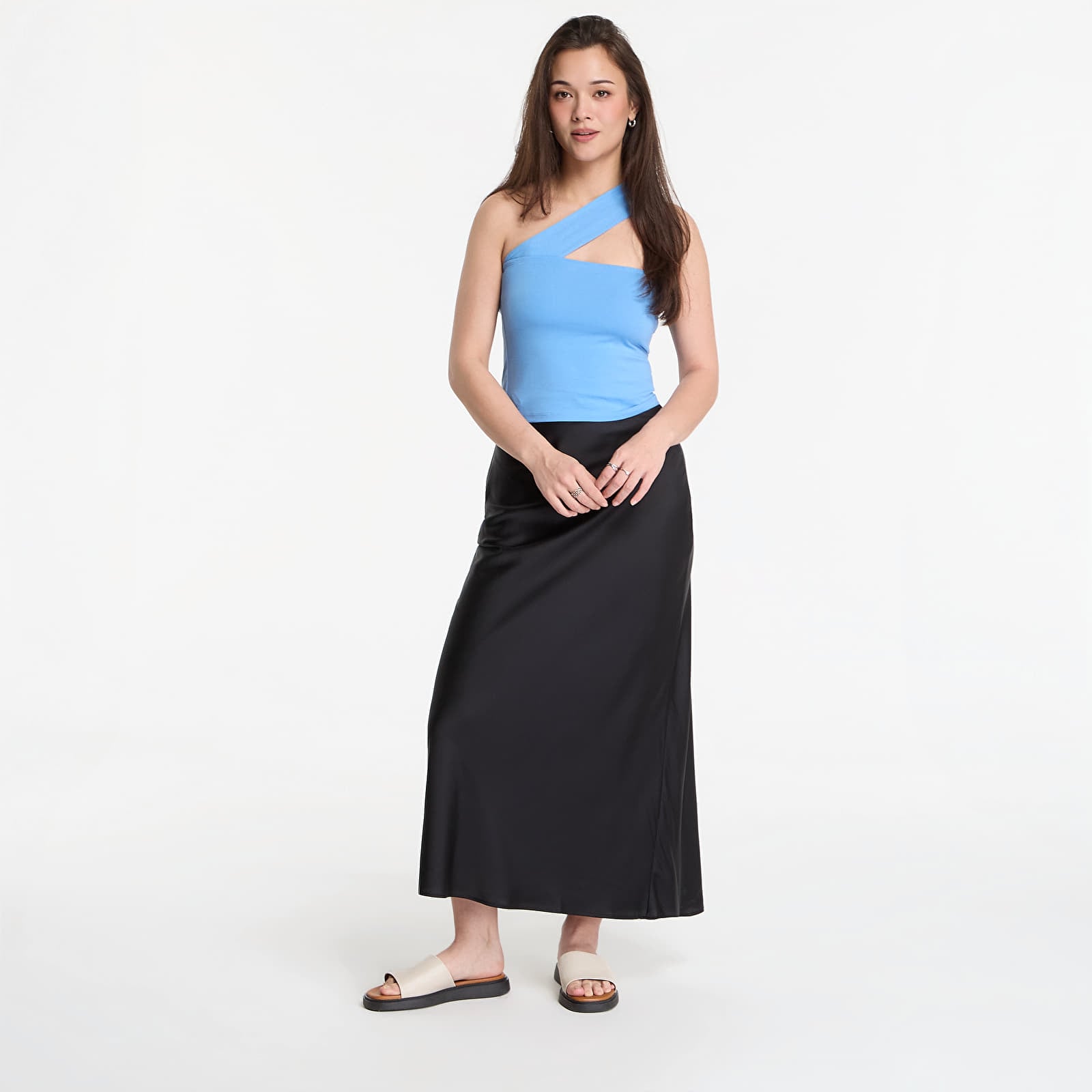 Topovi i majce kratkih rukava Urban Classics Ladies One Strap Top  Horizon Blue