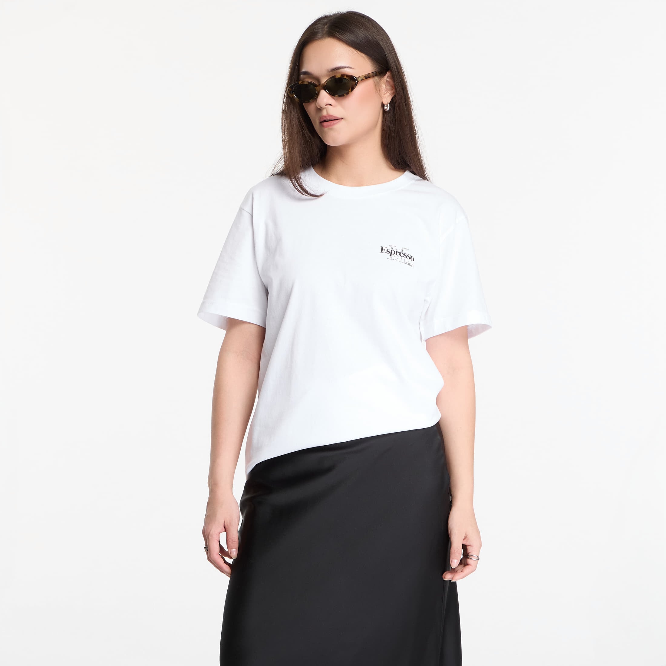T-shirt Urban Classics Espresso M Club Tee White S