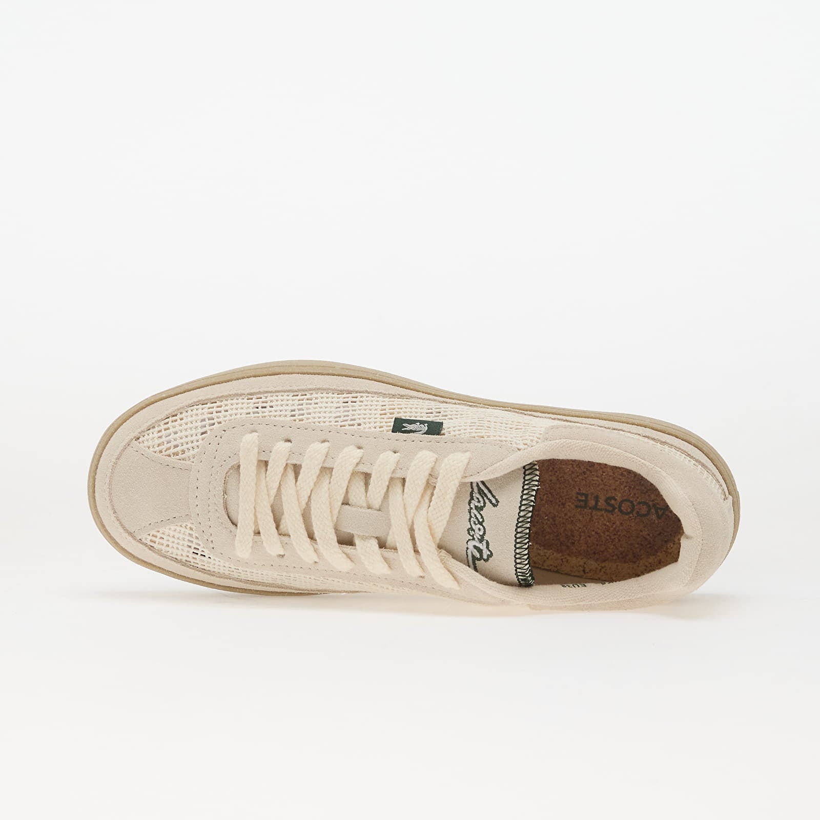 Sneakers og sko til kvinder LACOSTE Baseshot Lite Off White/ lt tan
