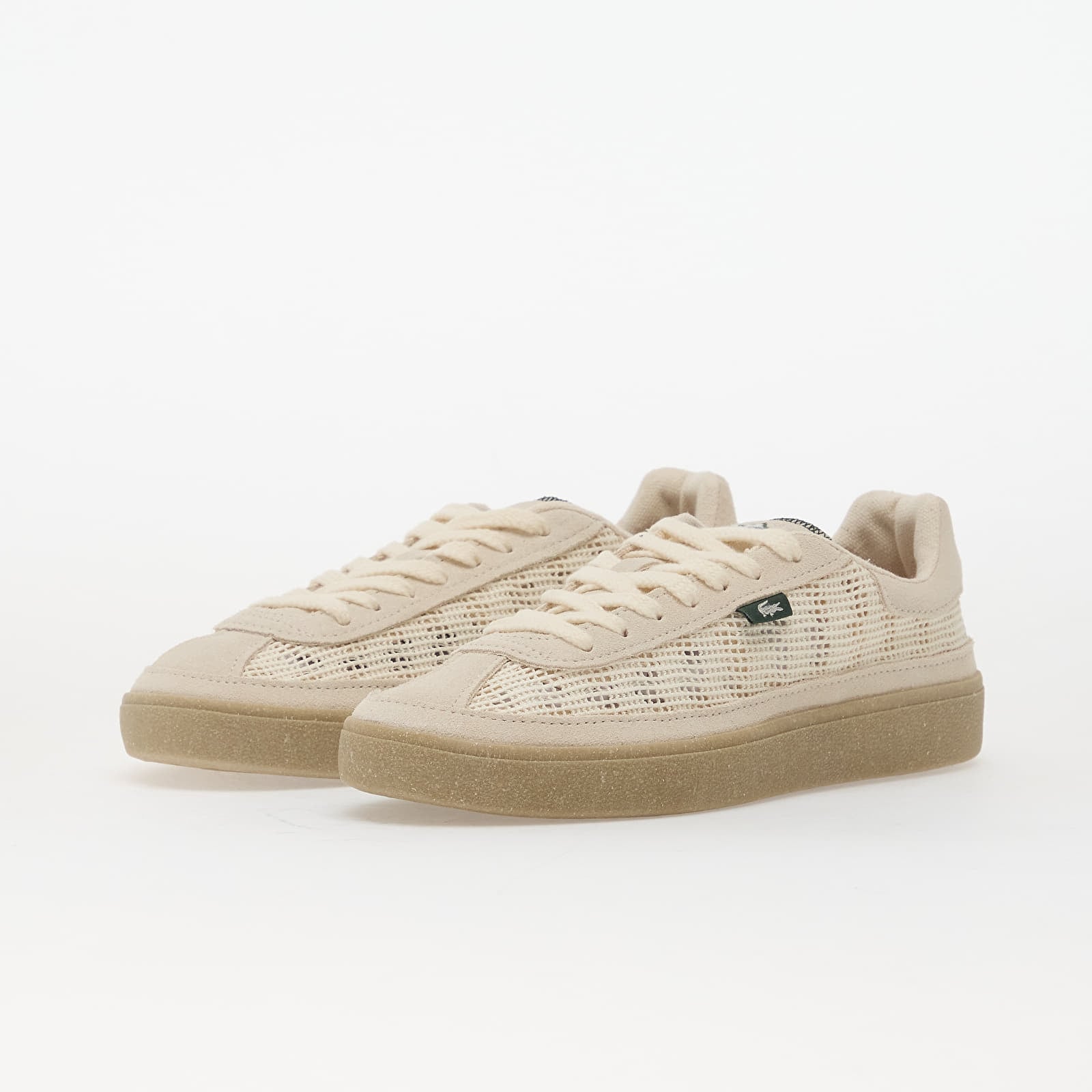 Sneakers og sko til kvinder LACOSTE Baseshot Lite Off White/ lt tan