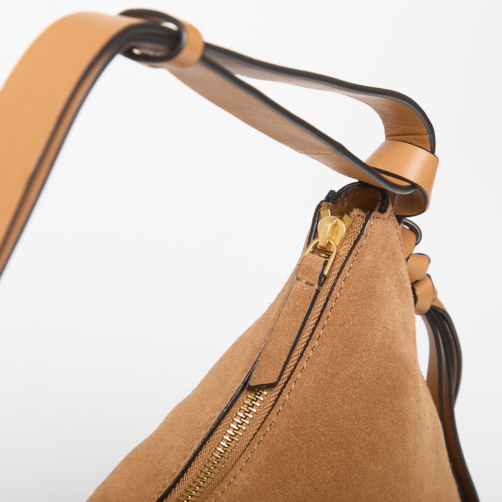 Torebki Tommy Hilfiger Statement Shoulder Bag Suede Cognac