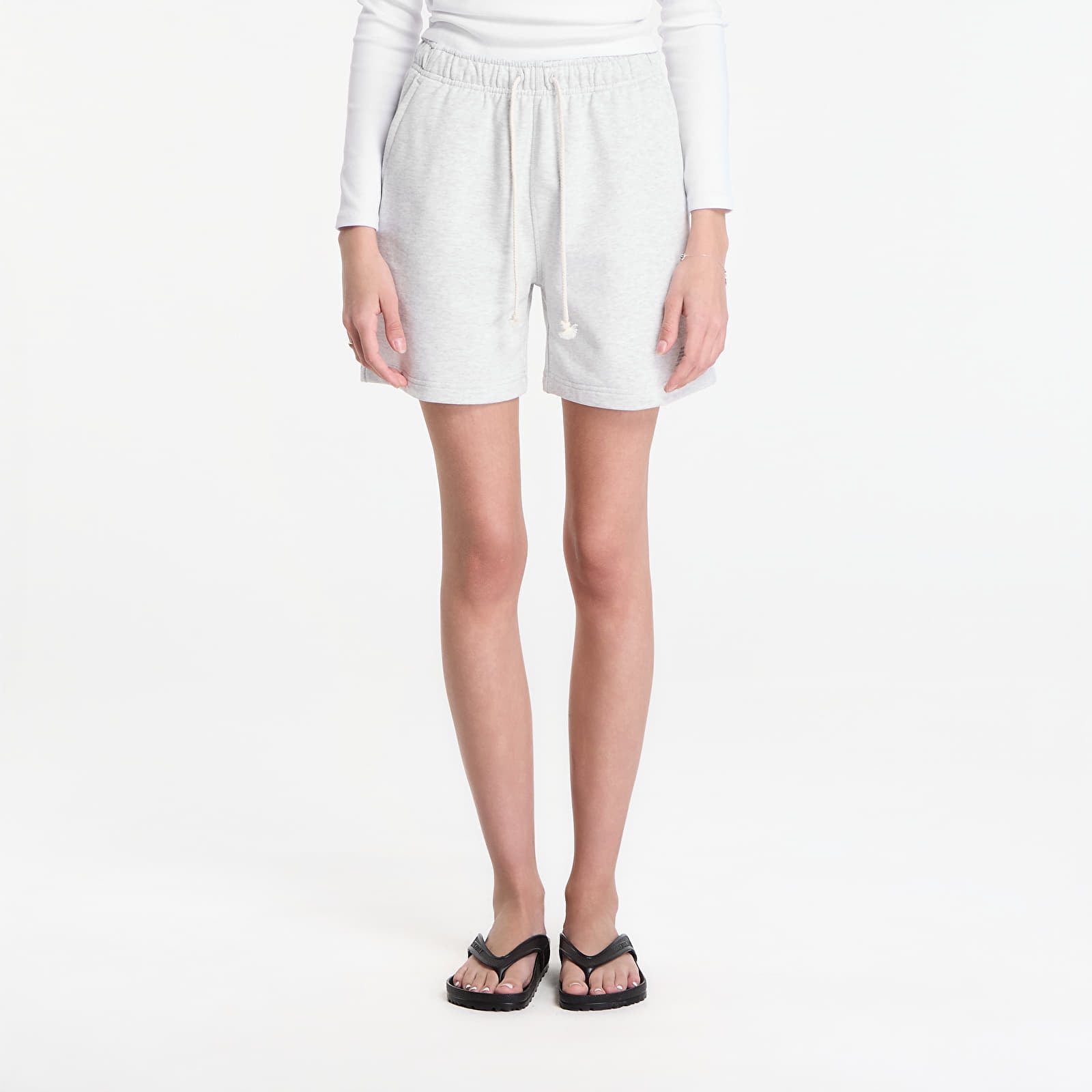 Pantaloni scurți pentru femei New Balance Athletics French Terry Short Ash Heather